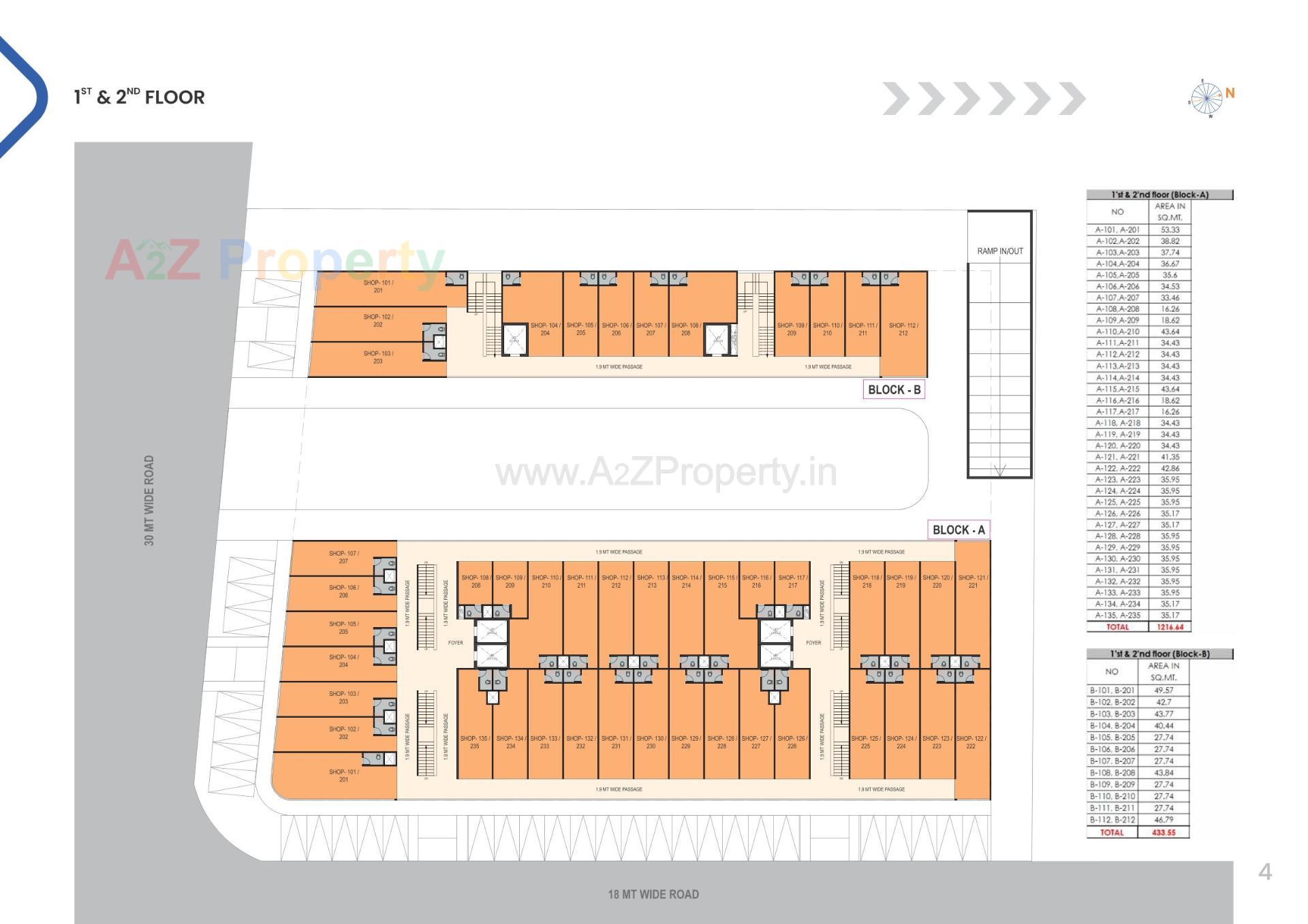 Layout of real estate project Arbuda Trade Center located at Narol, Ahmedabad, Gujarat
