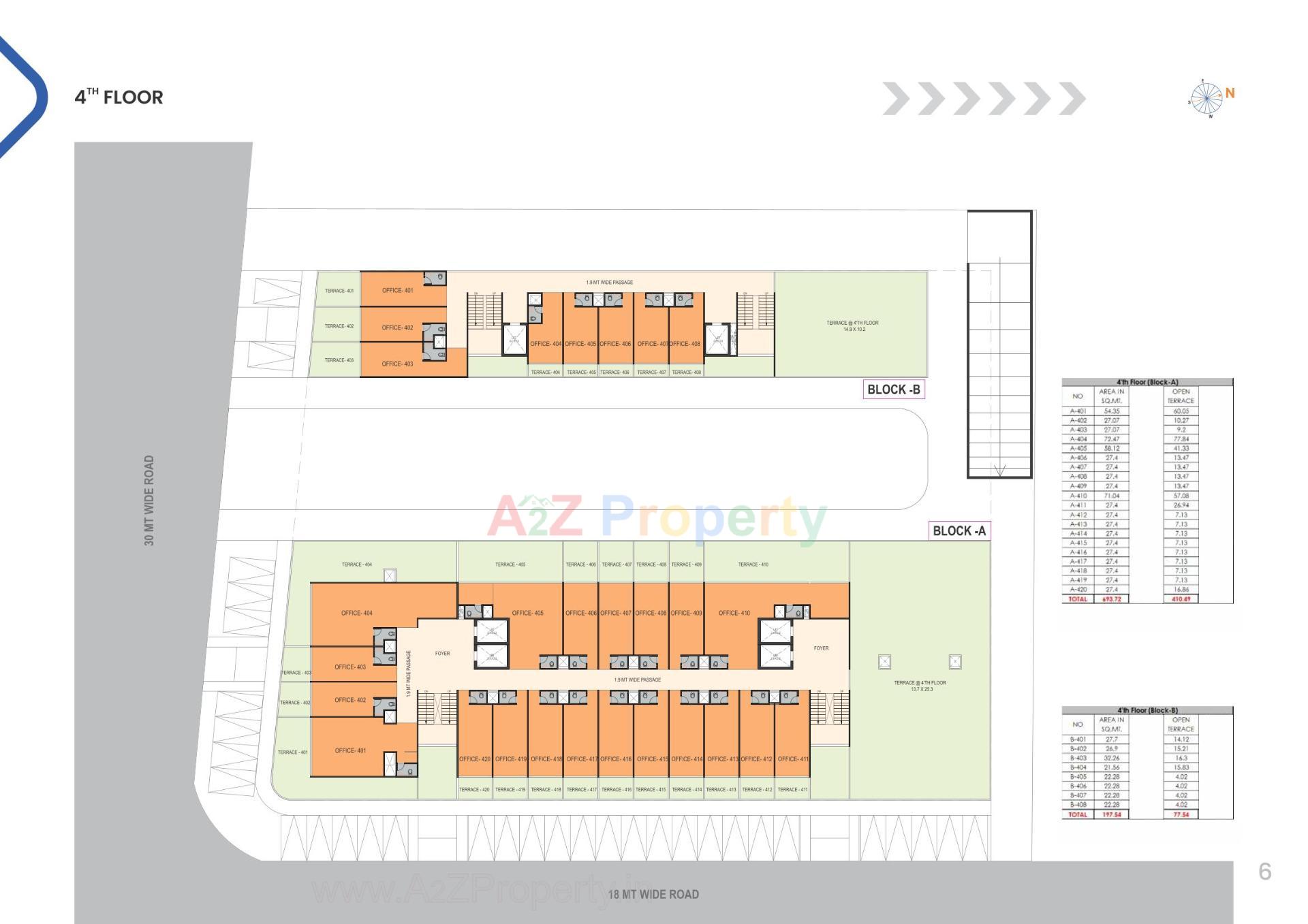 Layout of real estate project Arbuda Trade Center located at Narol, Ahmedabad, Gujarat