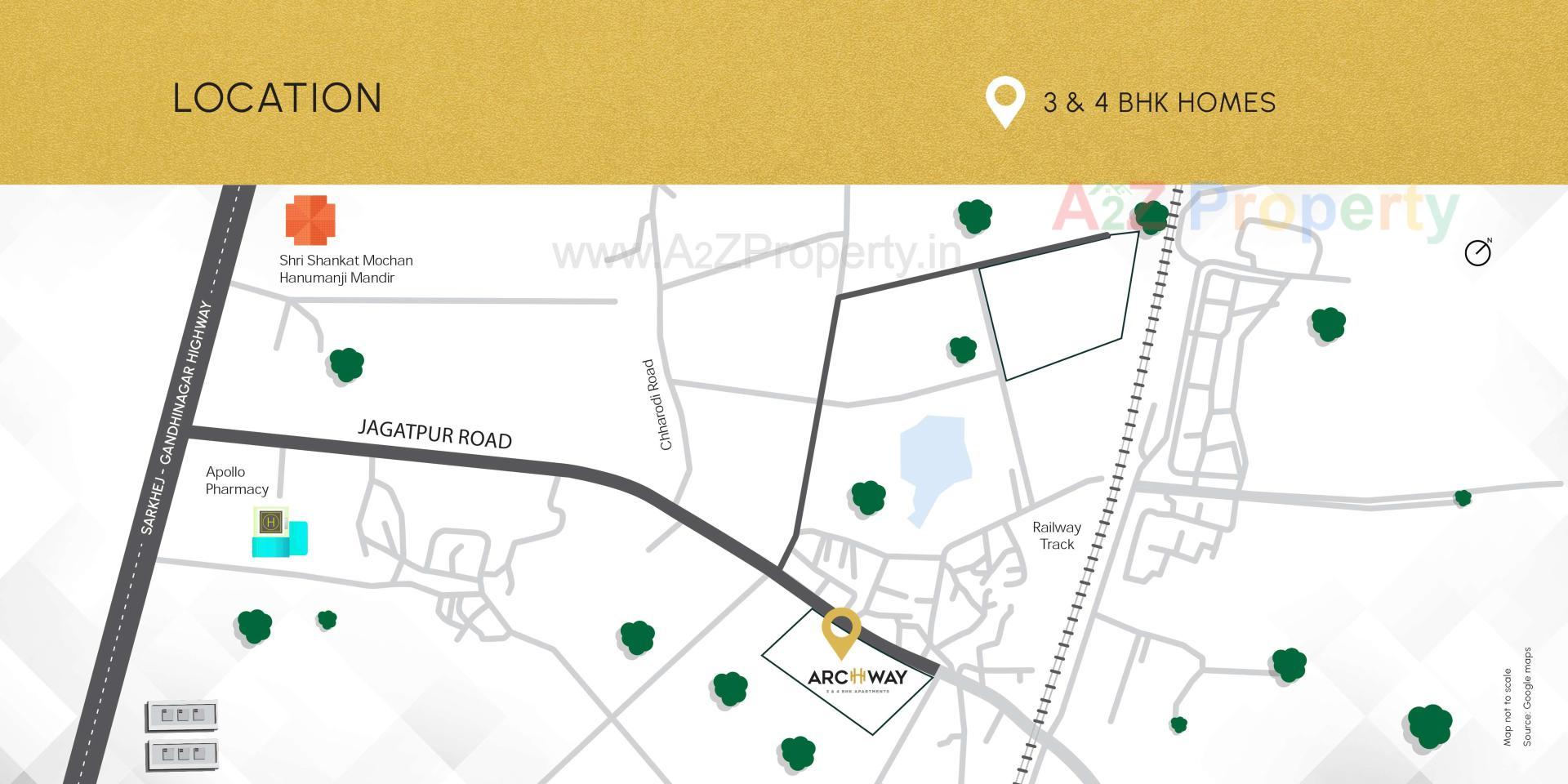  of real estate project Archway located at Jagatpur, Ahmedabad, Gujarat