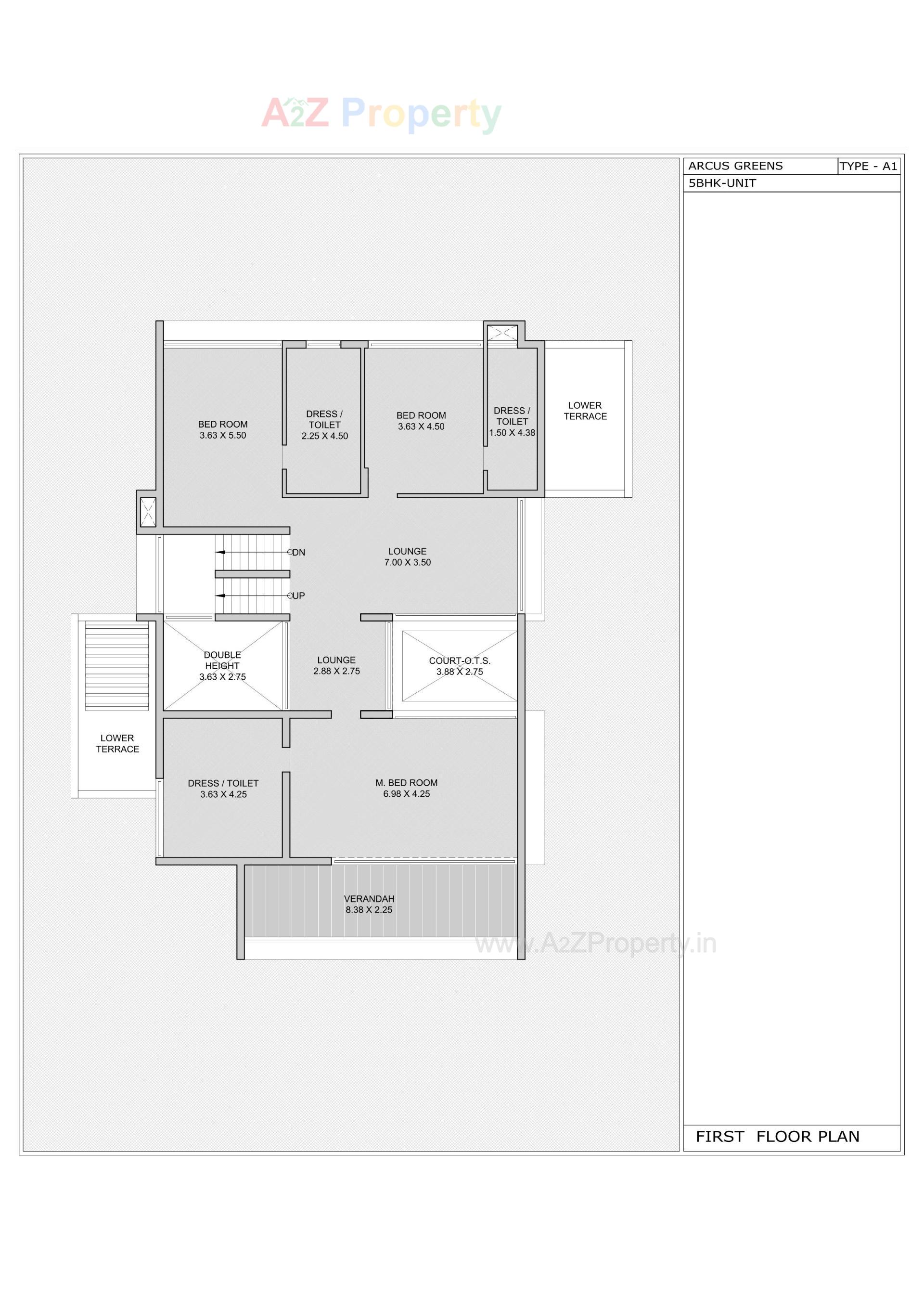 Layout of real estate project Arcus Greens located at Sanathal - Telav, Ahmedabad, Gujarat