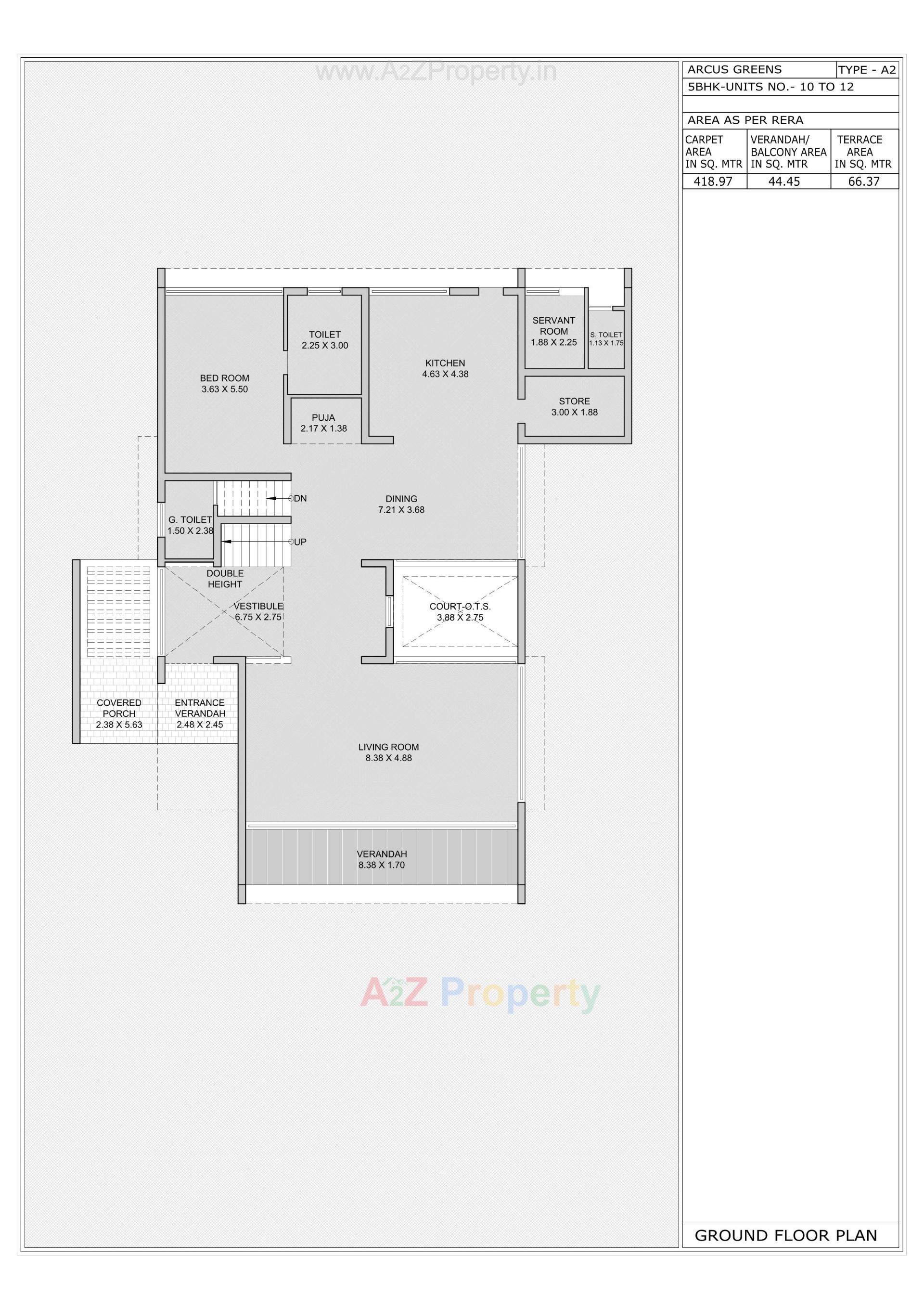 Layout of real estate project Arcus Greens located at Sanathal - Telav, Ahmedabad, Gujarat