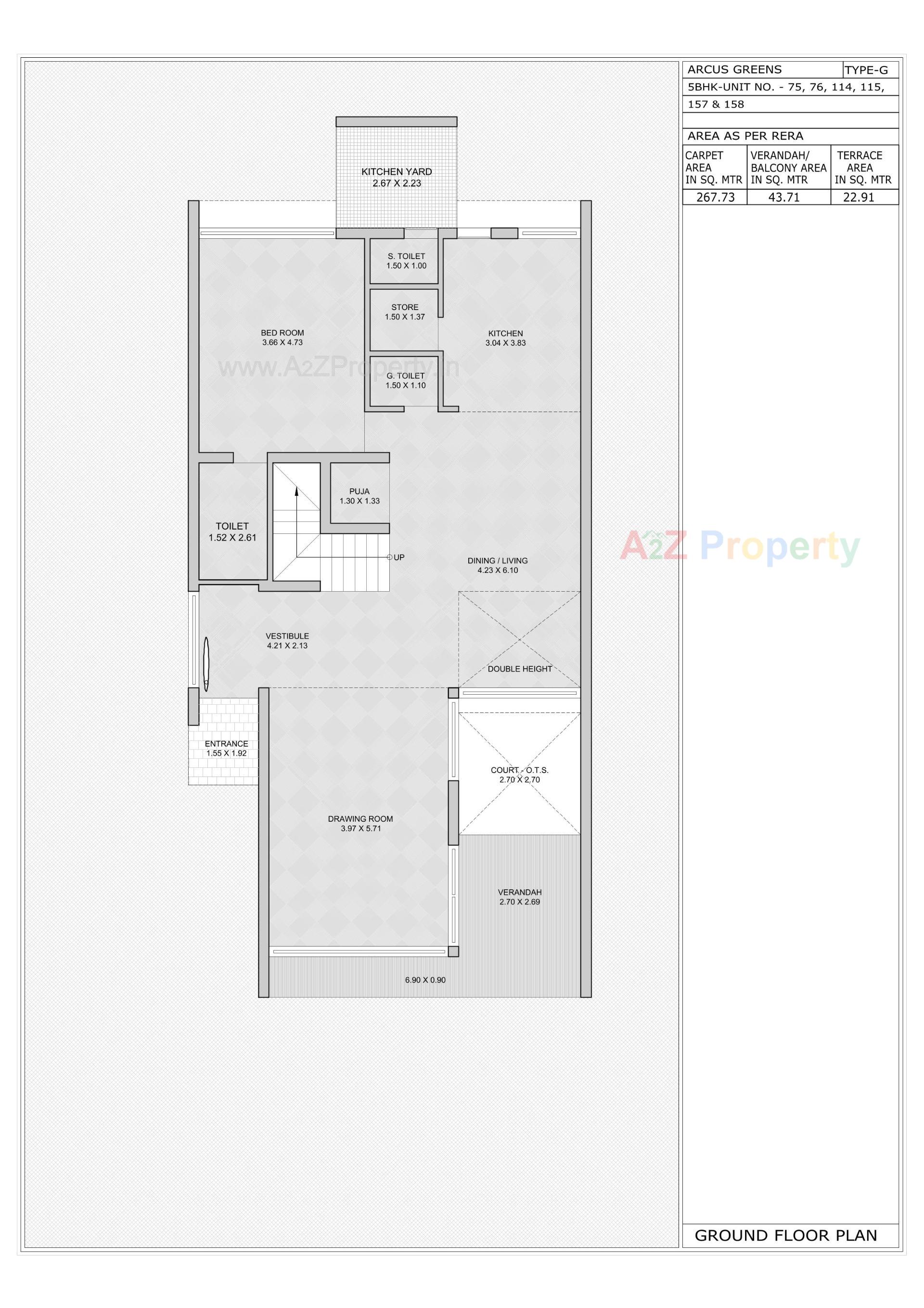 Layout of real estate project Arcus Greens located at Sanathal - Telav, Ahmedabad, Gujarat
