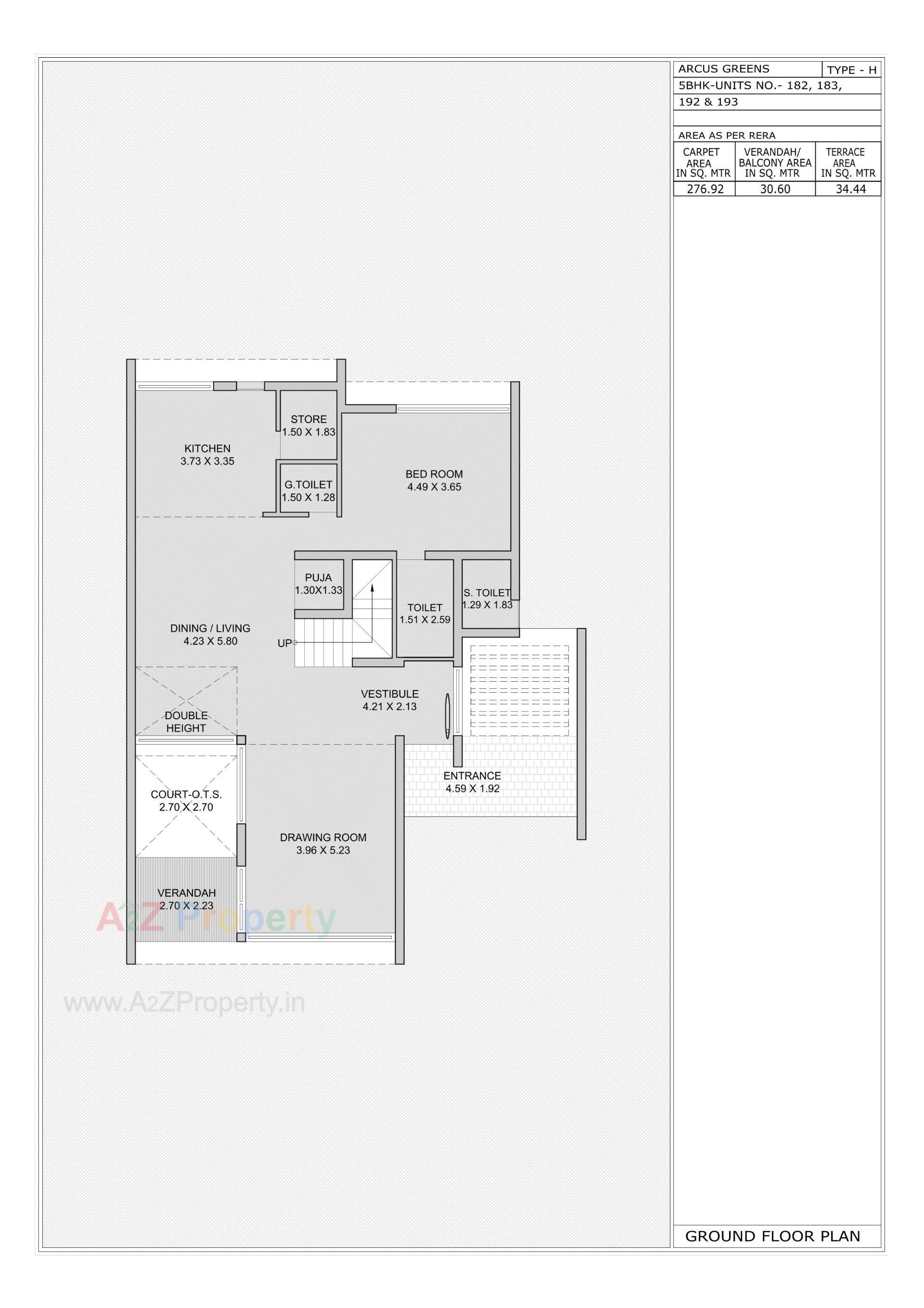 Layout of real estate project Arcus Greens located at Sanathal - Telav, Ahmedabad, Gujarat