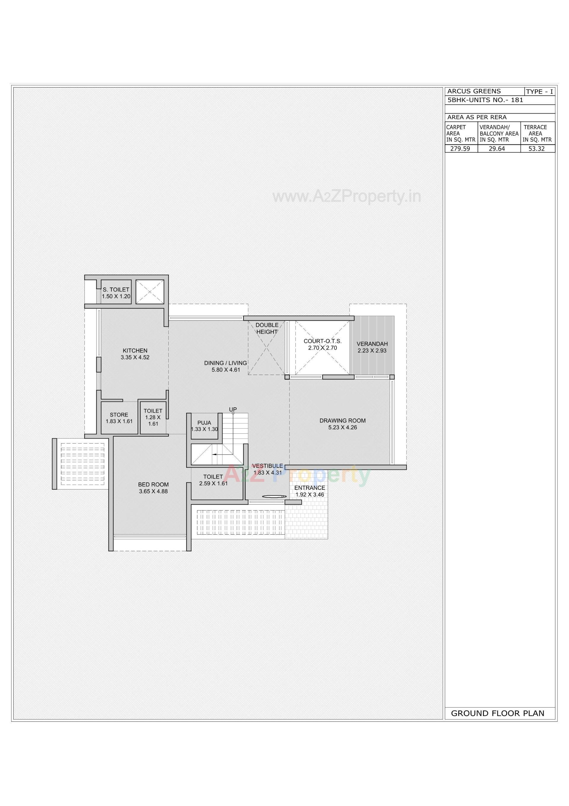 Layout of real estate project Arcus Greens located at Sanathal - Telav, Ahmedabad, Gujarat