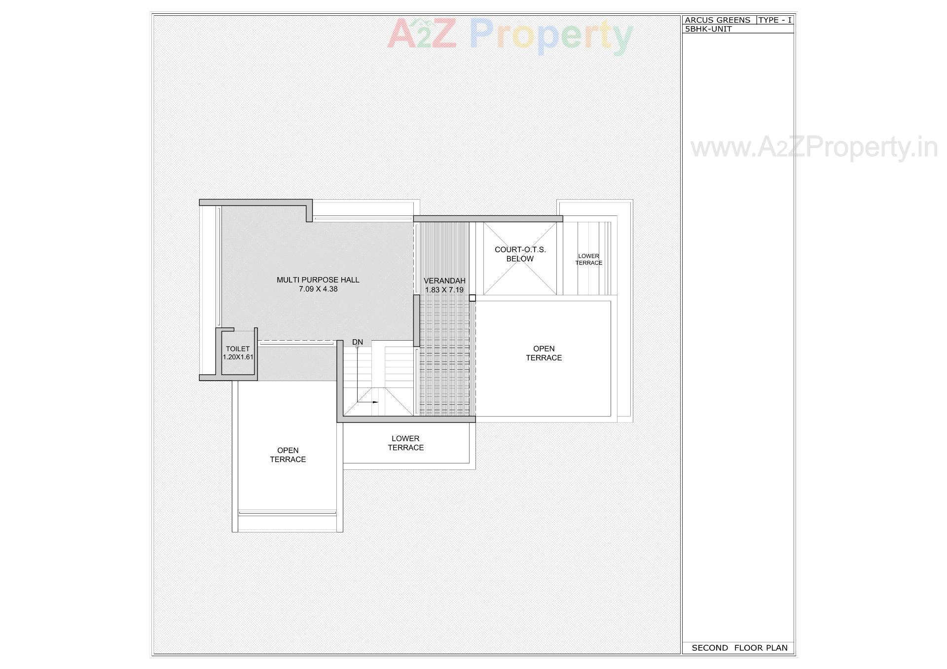 Layout of real estate project Arcus Greens located at Sanathal - Telav, Ahmedabad, Gujarat