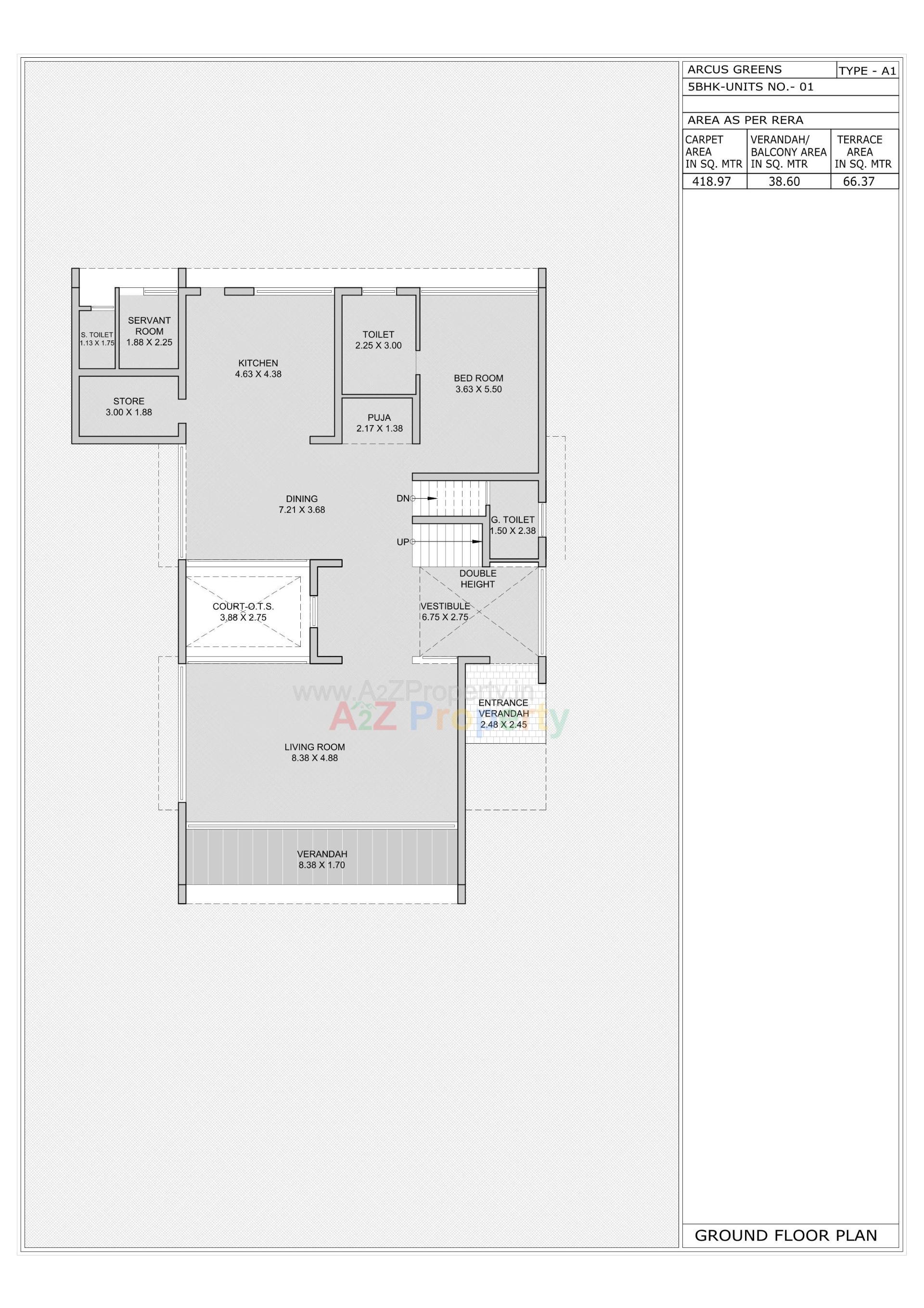Layout of real estate project Arcus Greens located at Sanathal - Telav, Ahmedabad, Gujarat