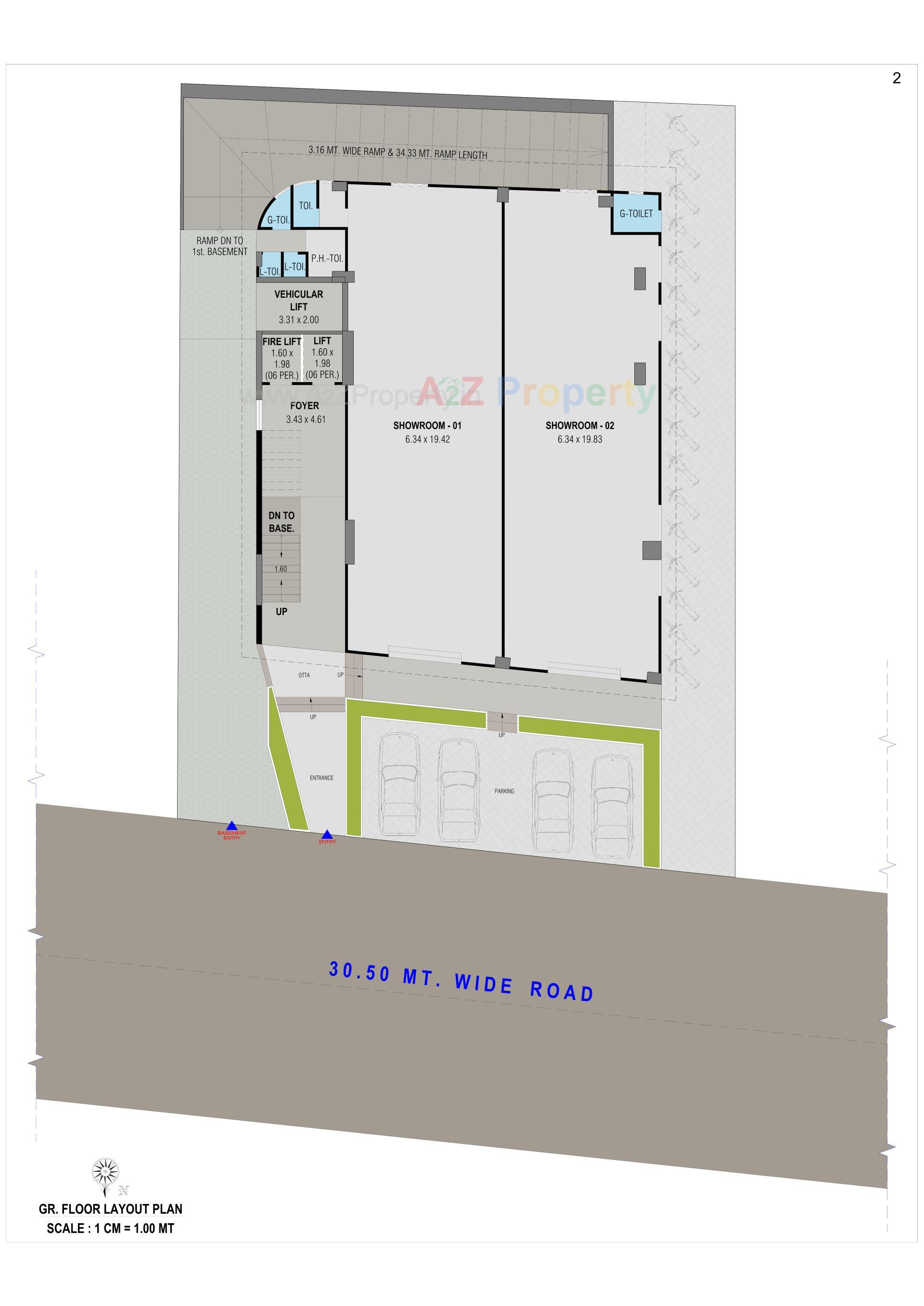 Layout of real estate project Arcus Hexa located at Chhadavad, Ahmedabad, Gujarat