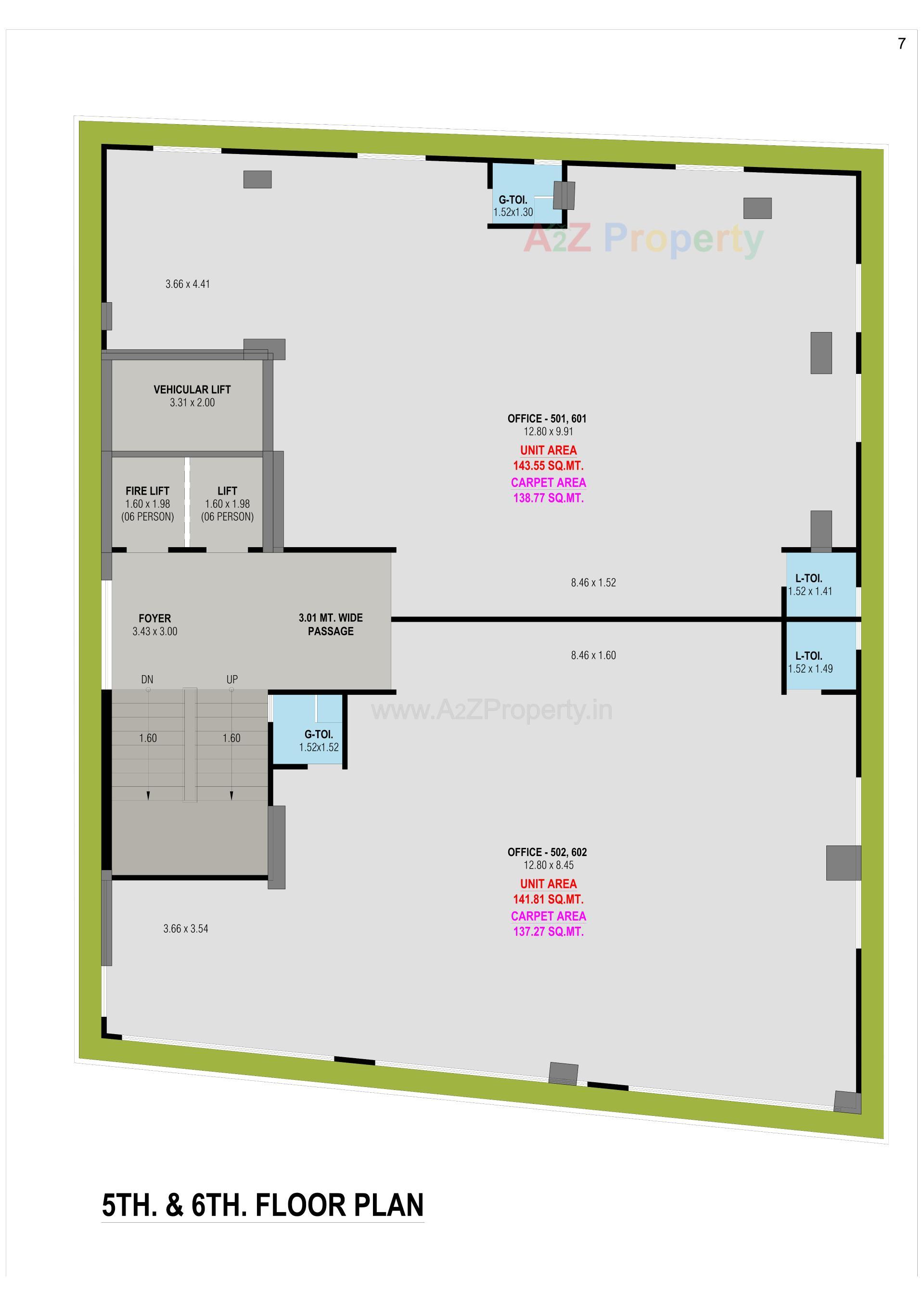 Layout of real estate project Arcus Hexa located at Chhadavad, Ahmedabad, Gujarat