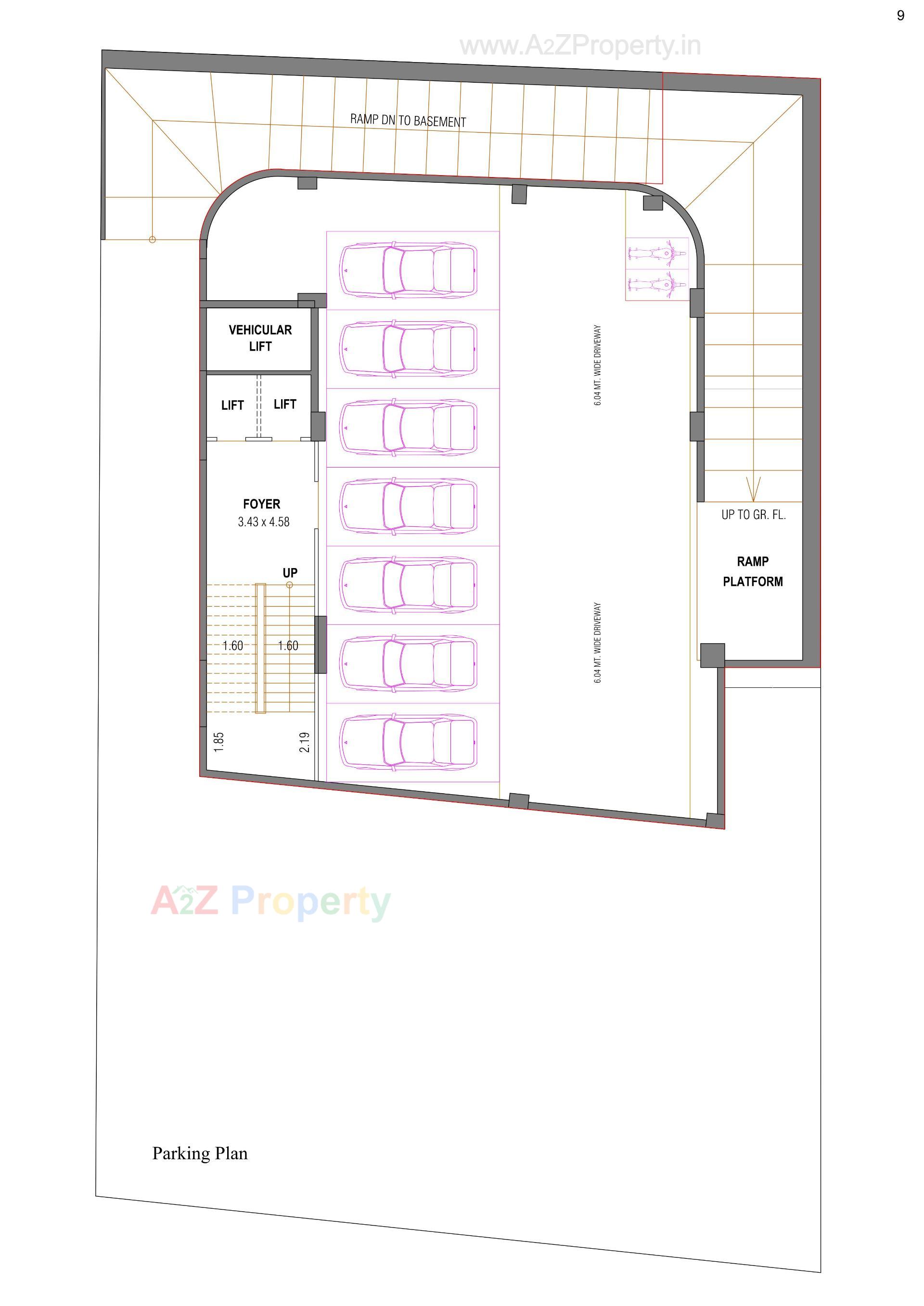 Layout of real estate project Arcus Hexa located at Chhadavad, Ahmedabad, Gujarat