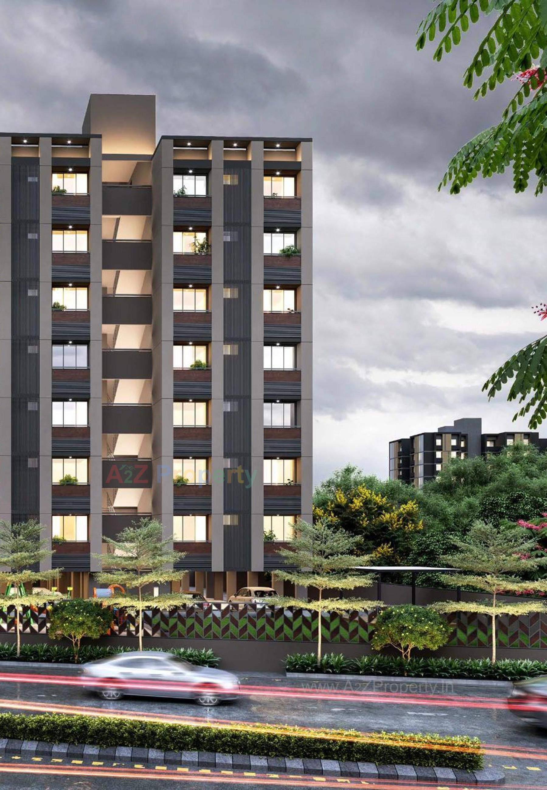 3D Elevation of real estate project Arham Florance located at Ahmedabad, Ahmedabad, Gujarat