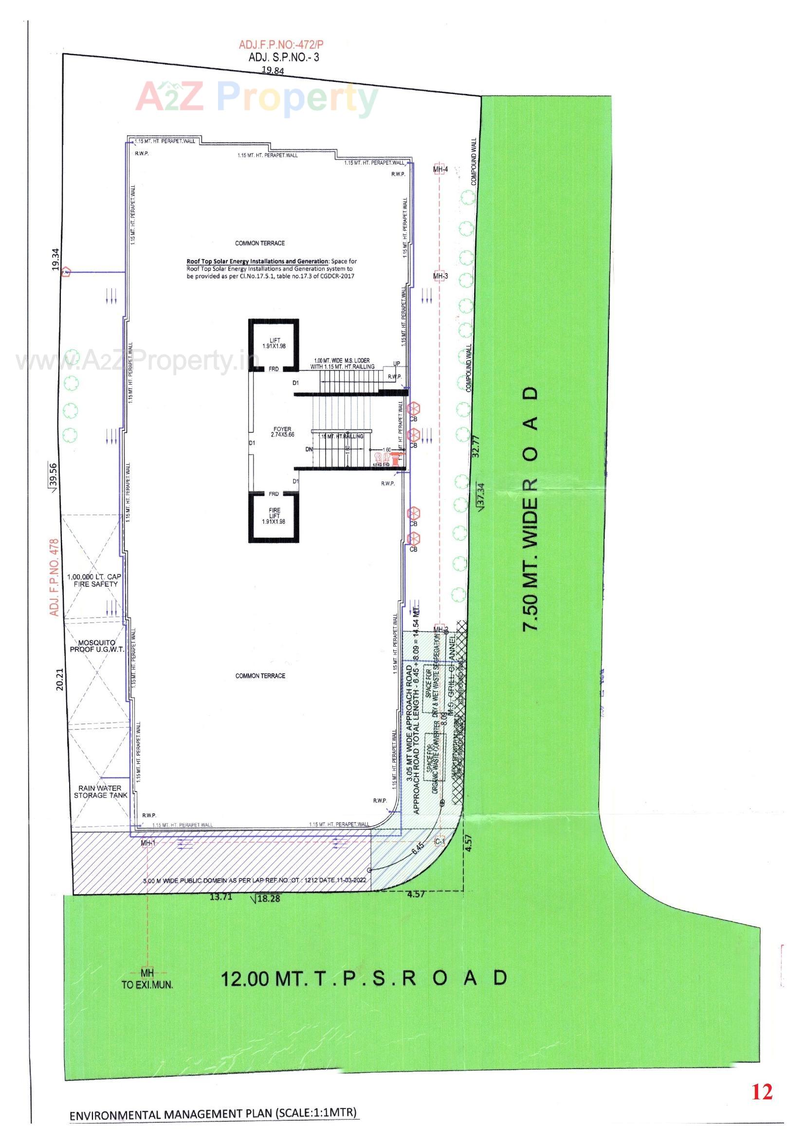 Layout of real estate project Arham Luxuria located at Paldi, Ahmedabad, Gujarat