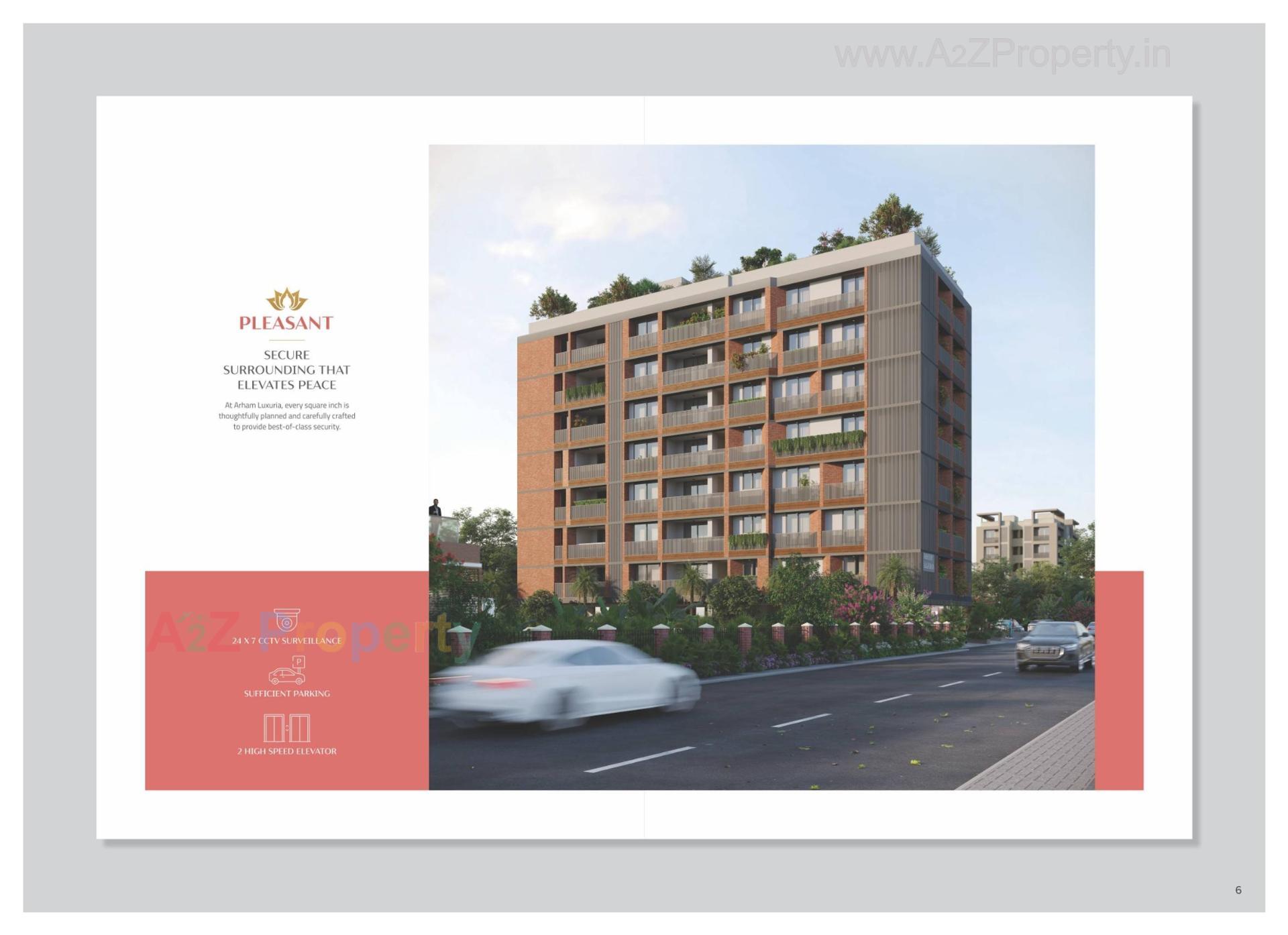 3D Elevation of real estate project Arham Luxuria located at Paldi, Ahmedabad, Gujarat