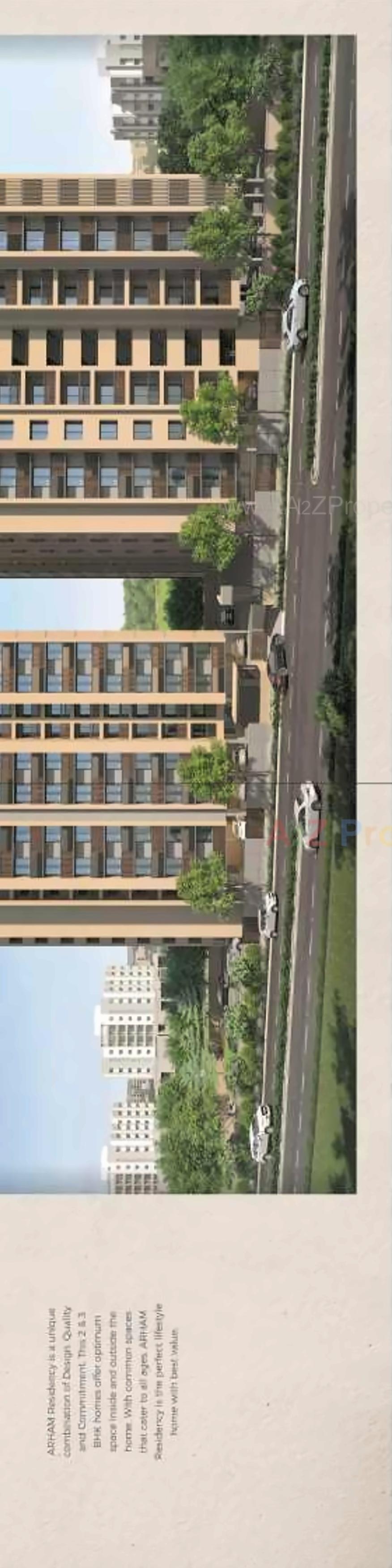 3D Elevation of real estate project Arham Residency located at Asarwa, Ahmedabad, Gujarat