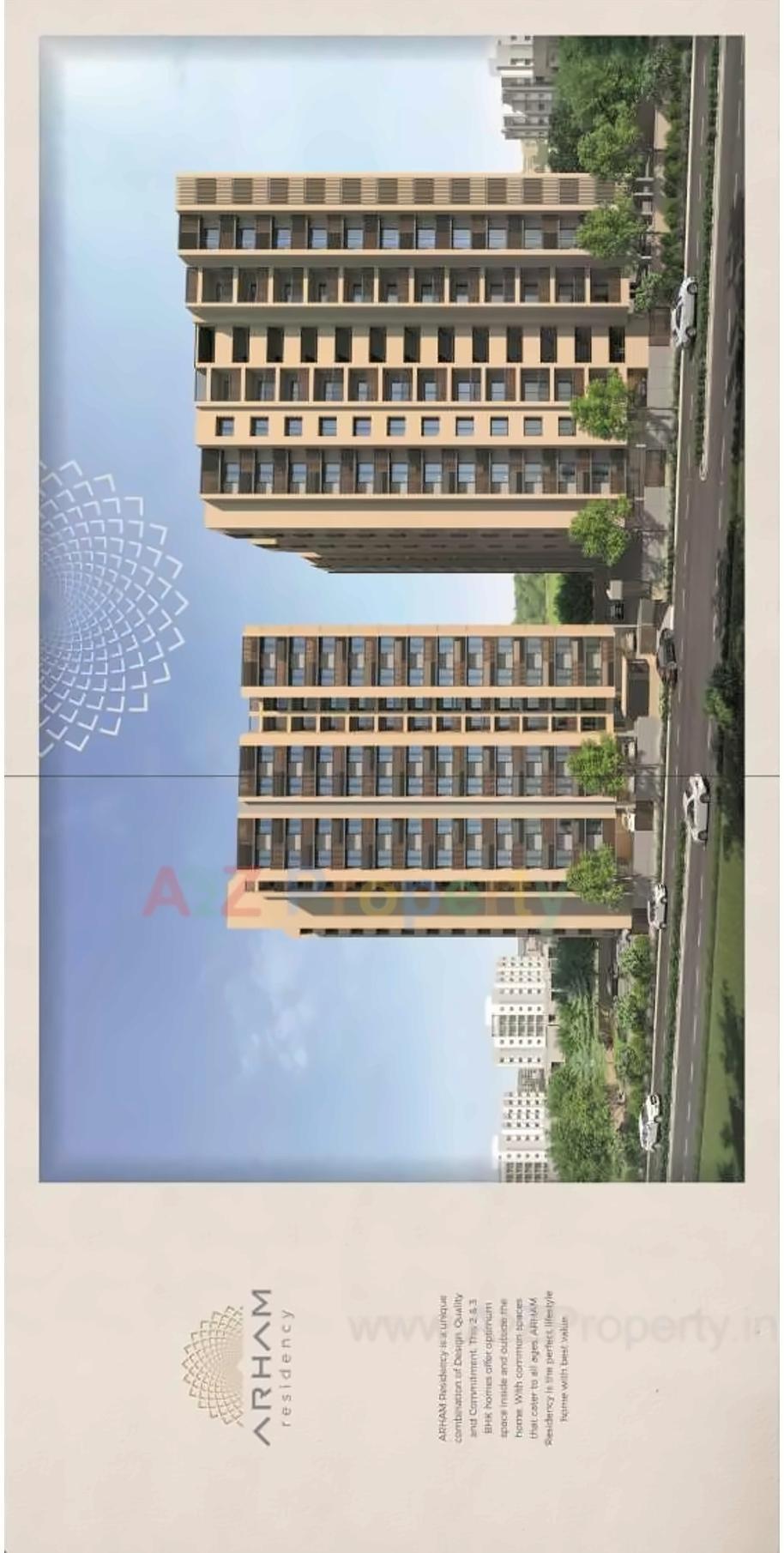 3D Elevation of real estate project Arham Residency located at Asarwa, Ahmedabad, Gujarat