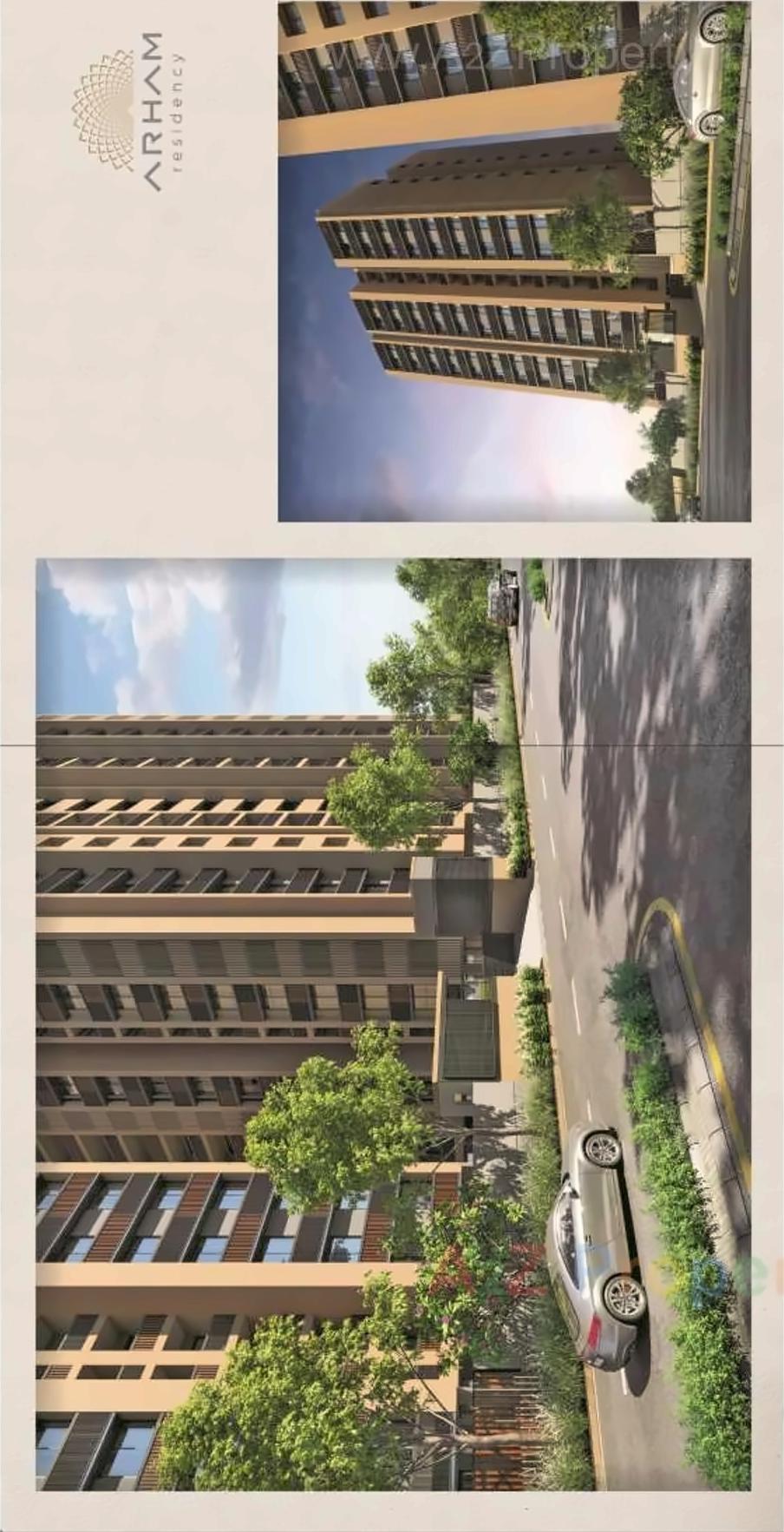 3D Elevation of real estate project Arham Residency located at Asarwa, Ahmedabad, Gujarat