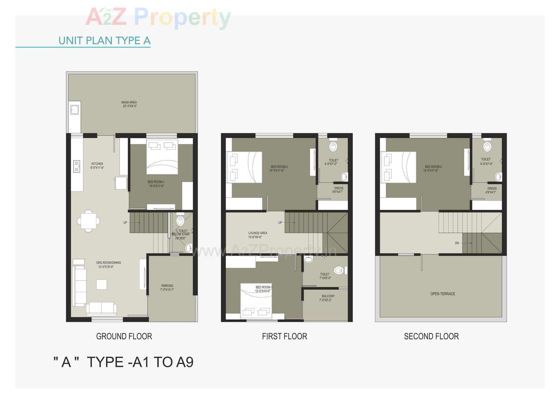 Layout of real estate project Arham Villa located at Ta, Ahmedabad, Gujarat