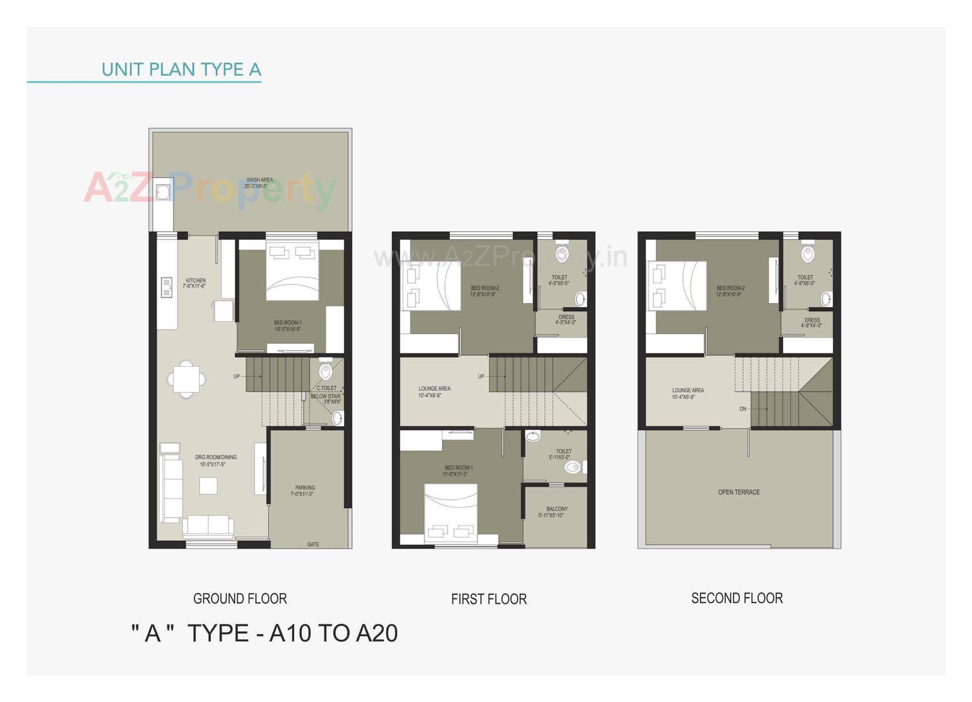 Layout of real estate project Arham Villa located at Ta, Ahmedabad, Gujarat