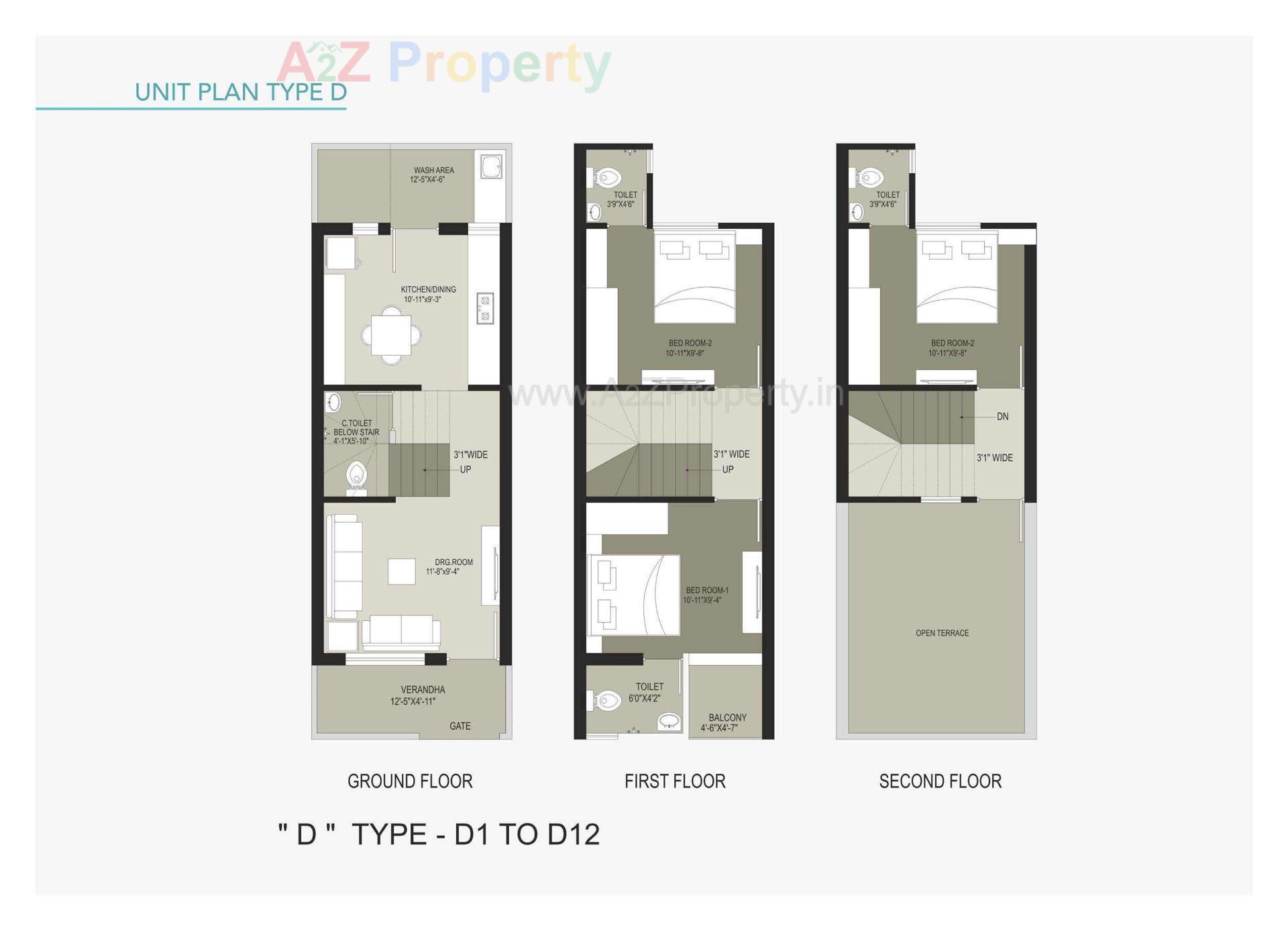 Layout of real estate project Arham Villa located at Ta, Ahmedabad, Gujarat