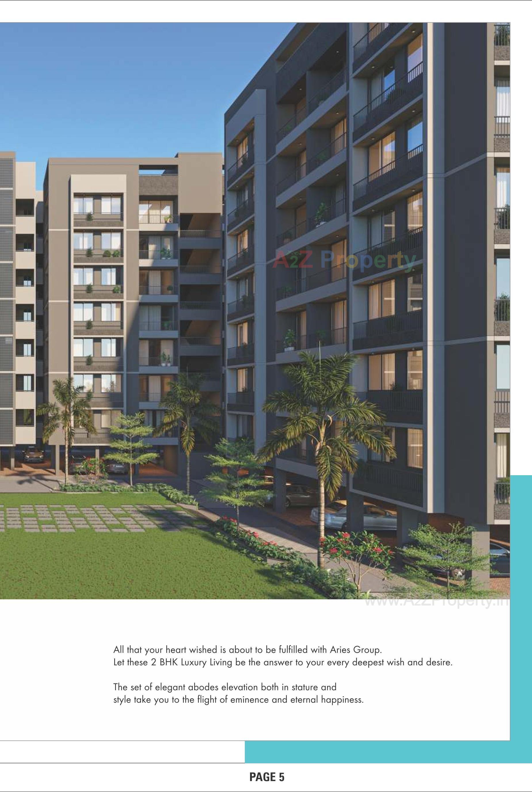 3D Elevation of real estate project Aries Heights located at Vastral, Ahmedabad, Gujarat