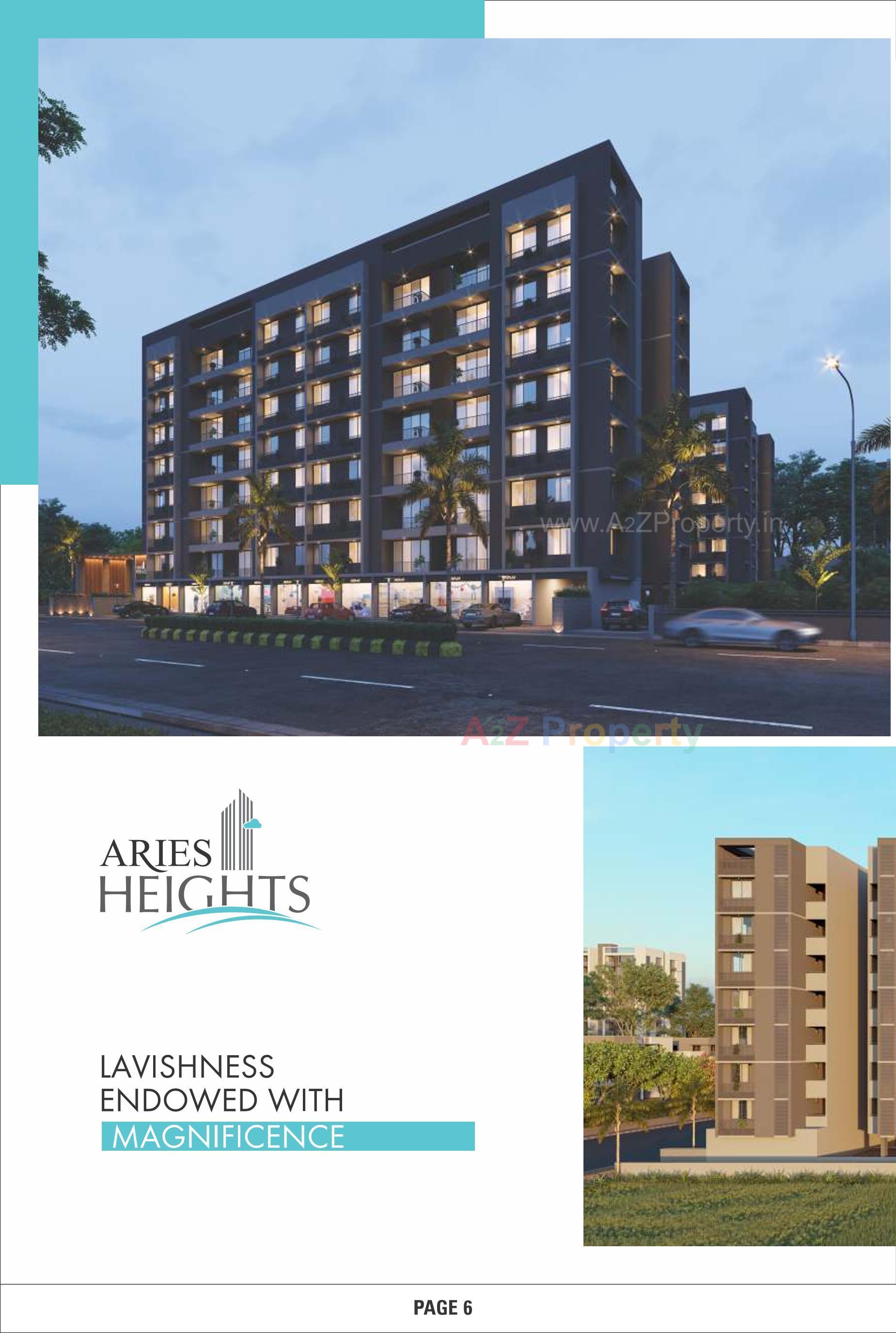 3D Elevation of real estate project Aries Heights located at Vastral, Ahmedabad, Gujarat