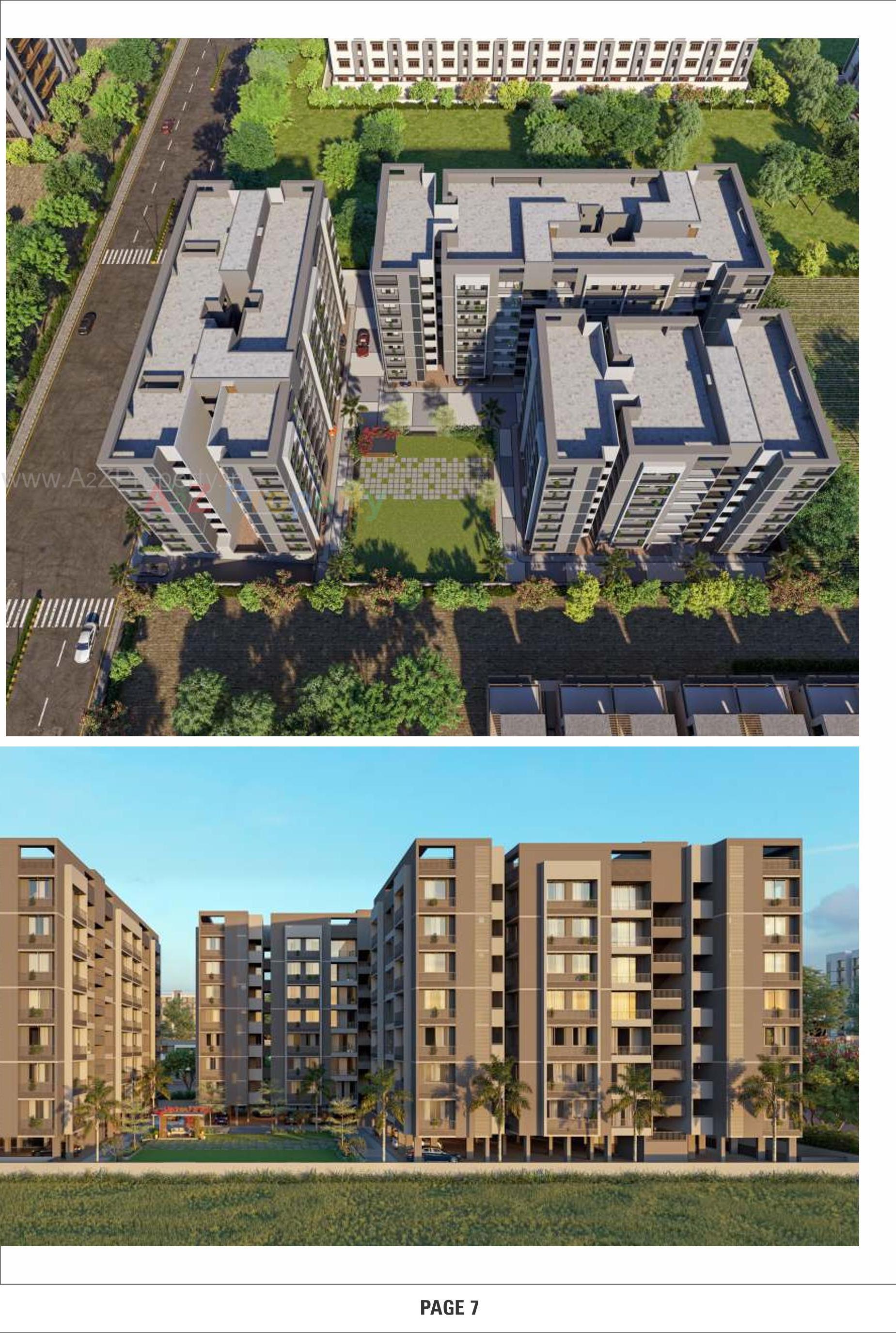 3D Elevation of real estate project Aries Heights located at Vastral, Ahmedabad, Gujarat