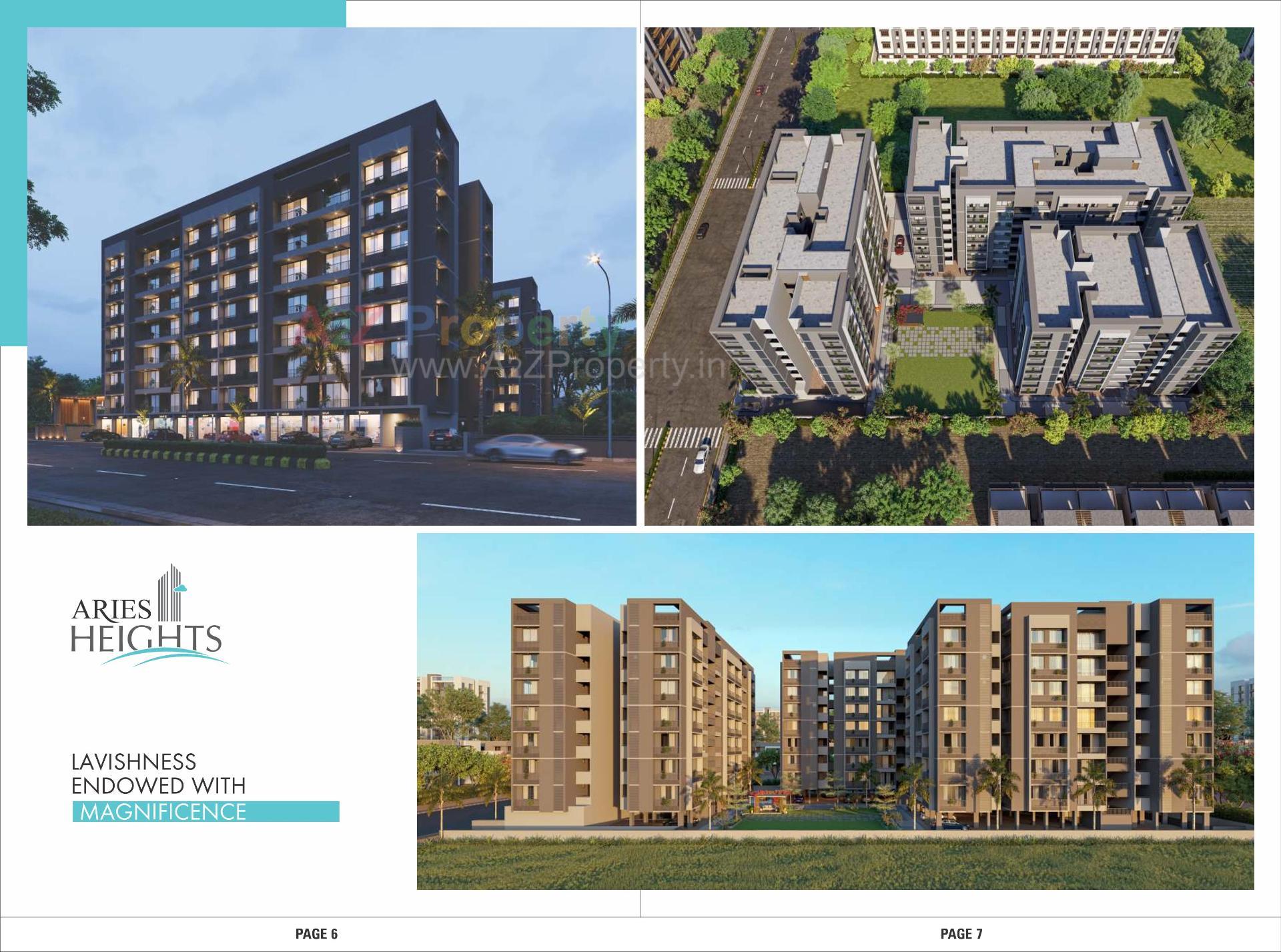 3D Elevation of real estate project Aries Heights located at Vastral, Ahmedabad, Gujarat