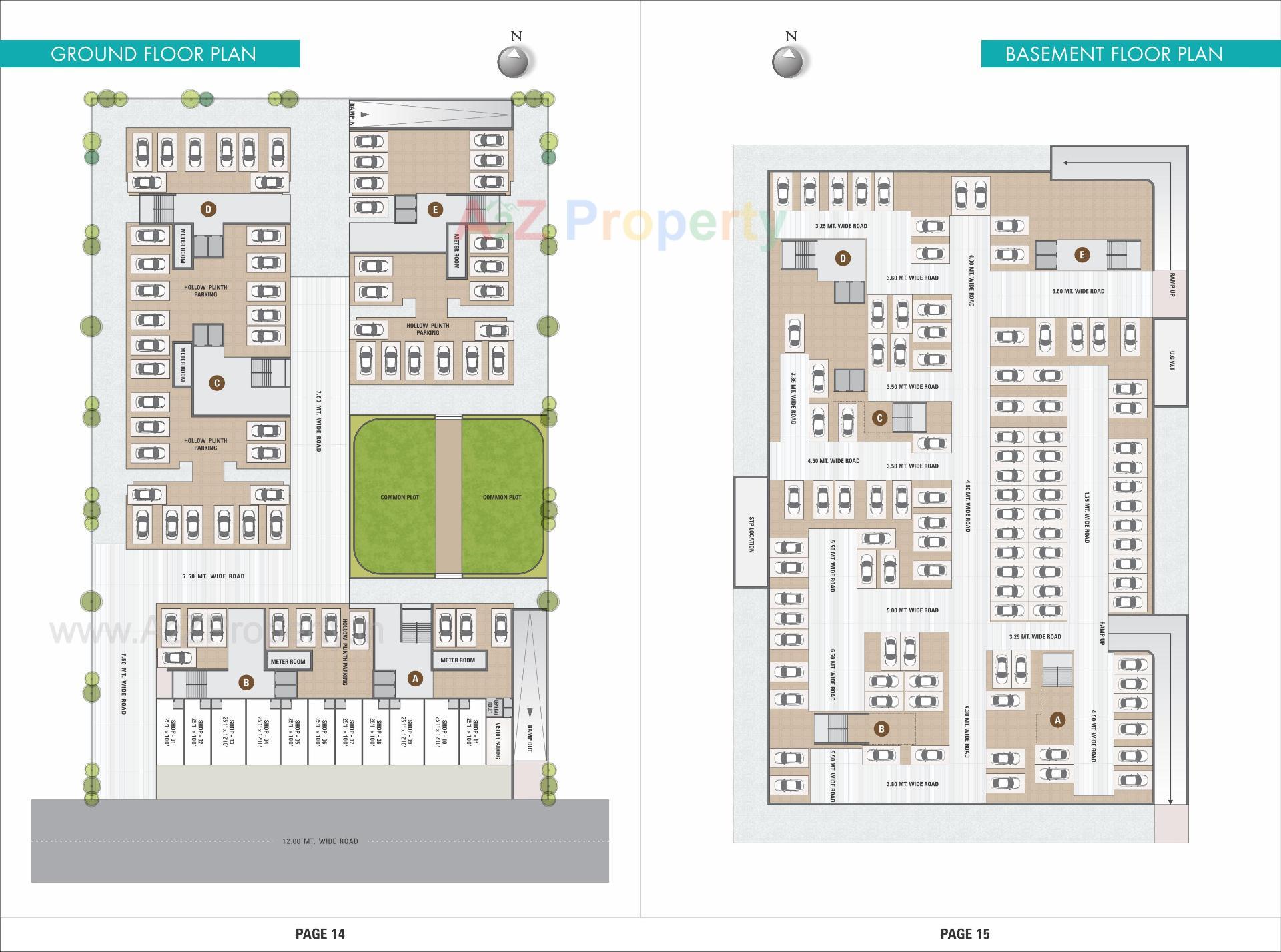 Layout of real estate project Aries Heights located at Vastral, Ahmedabad, Gujarat