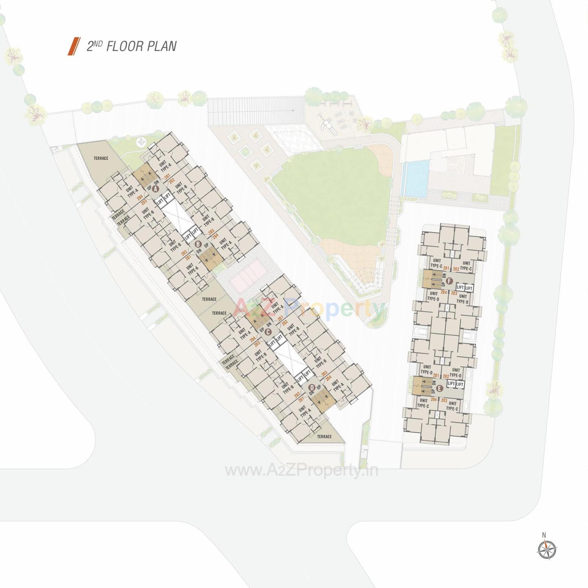 Layout of real estate project Arise Atlantis located at Jagatpur, Ahmedabad, Gujarat