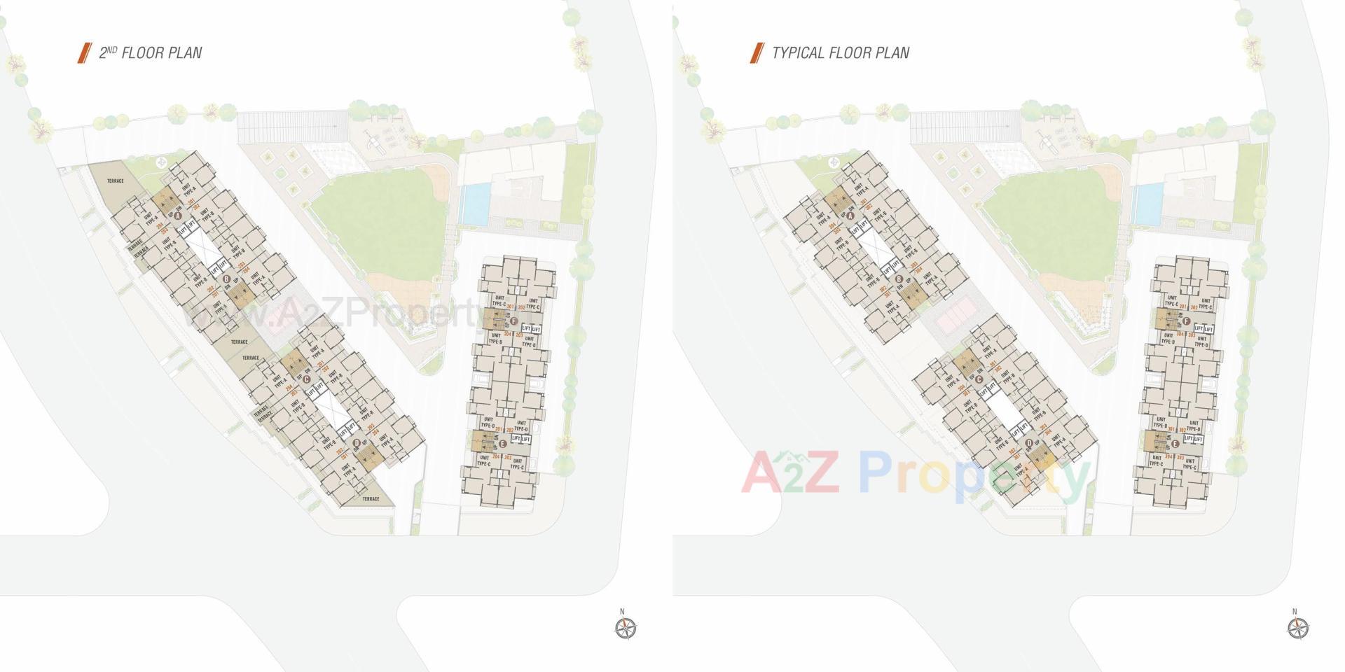 Layout of real estate project Arise Atlantis located at Jagatpur, Ahmedabad, Gujarat
