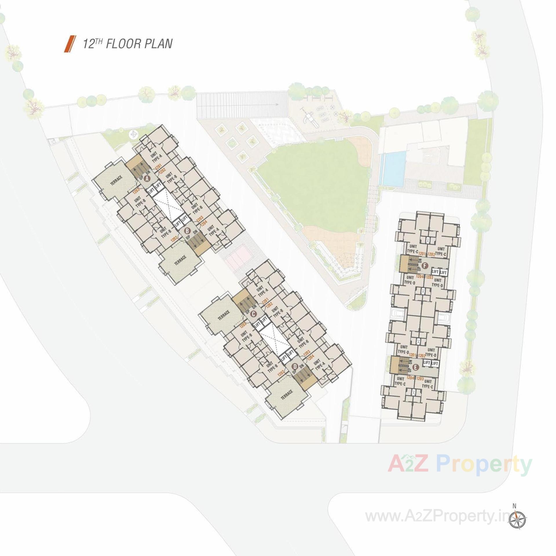 Layout of real estate project Arise Atlantis located at Jagatpur, Ahmedabad, Gujarat