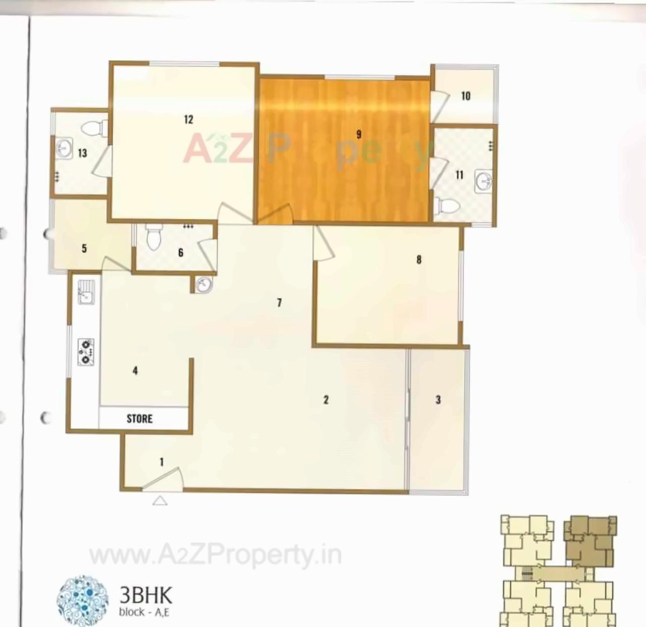 Layout of real estate project Arise Florus located at Jagatpur, Ahmedabad, Gujarat