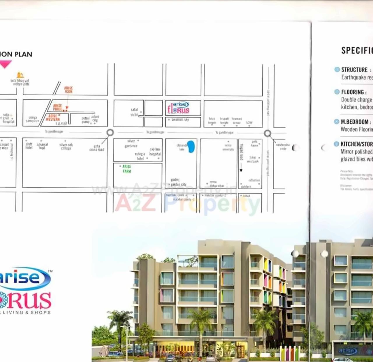  of real estate project Arise Florus located at Jagatpur, Ahmedabad, Gujarat