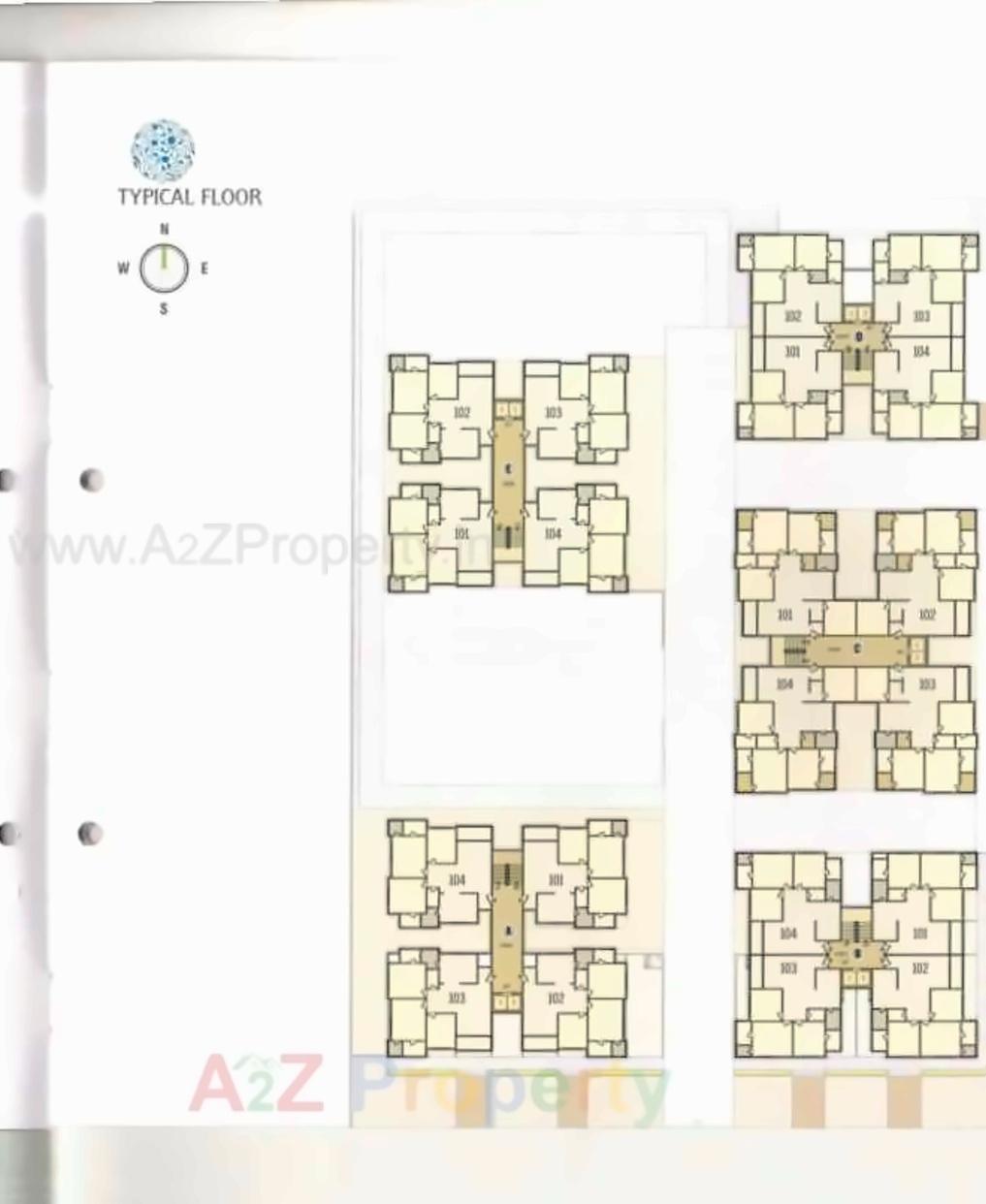 Layout of real estate project Arise Florus located at Jagatpur, Ahmedabad, Gujarat