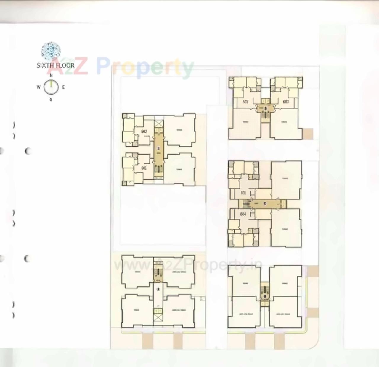 Layout of real estate project Arise Florus located at Jagatpur, Ahmedabad, Gujarat