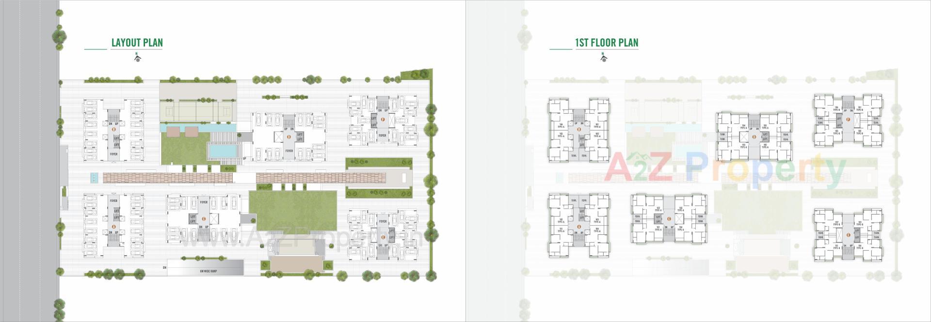 Layout of real estate project Arise Vibrant located at Chharodi, Ahmedabad, Gujarat