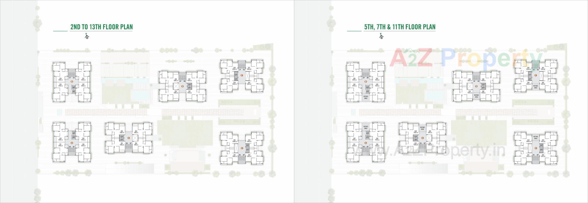 Layout of real estate project Arise Vibrant located at Chharodi, Ahmedabad, Gujarat