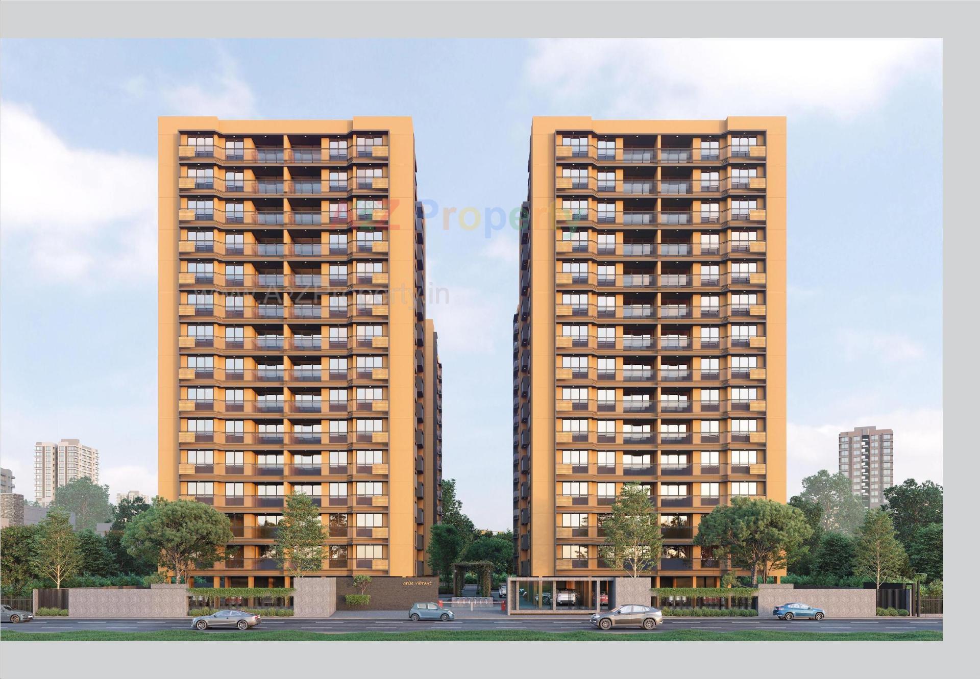 3D Elevation of real estate project Arise Vibrant located at Chharodi, Ahmedabad, Gujarat