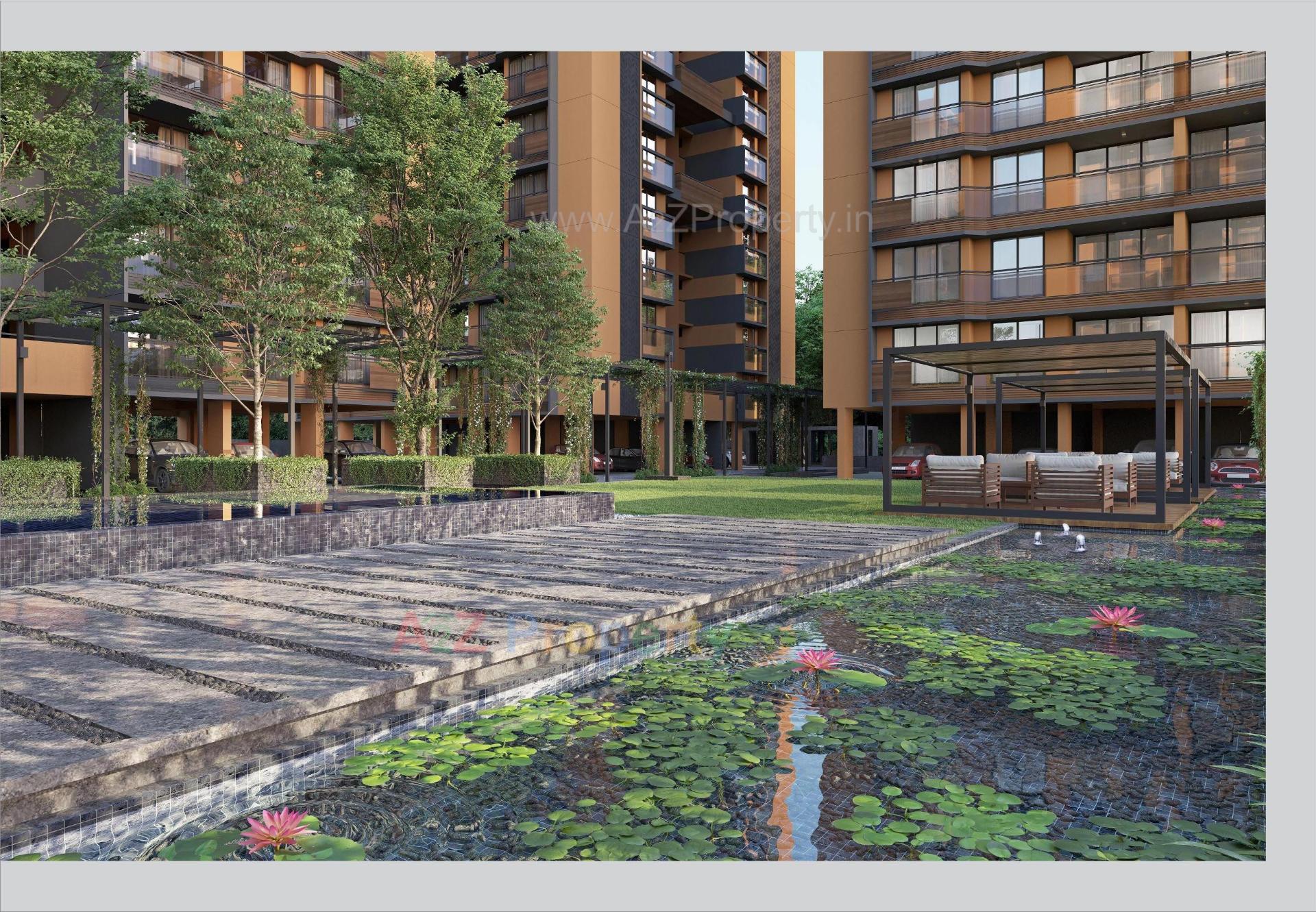 3D Elevation of real estate project Arise Vibrant located at Chharodi, Ahmedabad, Gujarat