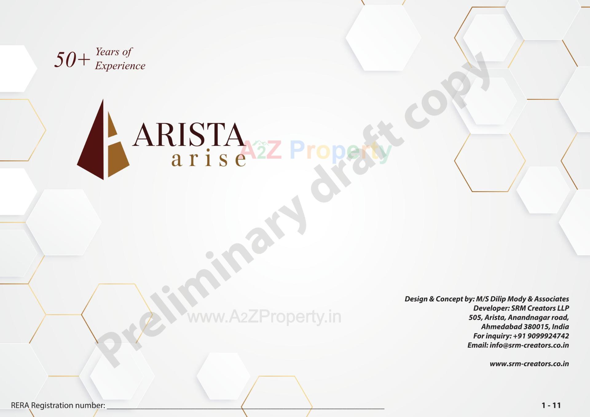  of real estate project Arista Arise located at Vejalpur, Ahmedabad, Gujarat