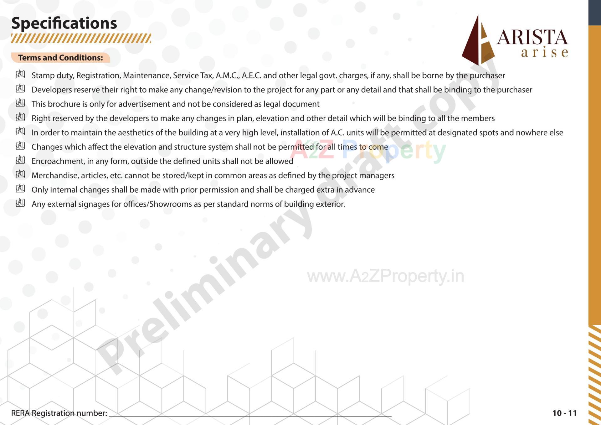  of real estate project Arista Arise located at Vejalpur, Ahmedabad, Gujarat