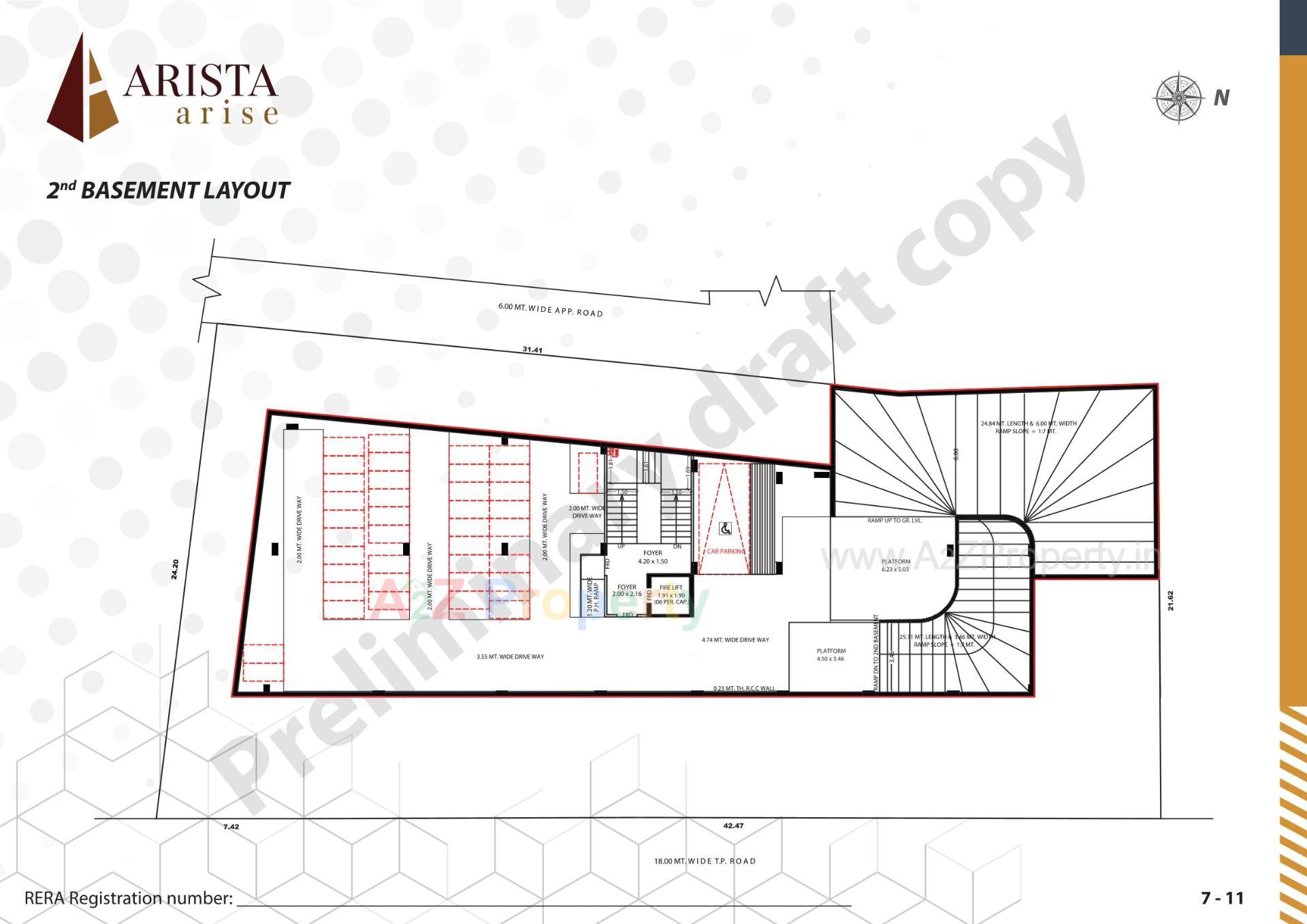 Layout of real estate project Arista Arise located at Vejalpur, Ahmedabad, Gujarat