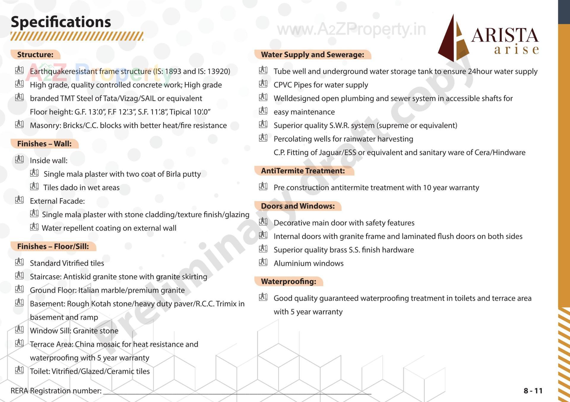  of real estate project Arista Arise located at Vejalpur, Ahmedabad, Gujarat