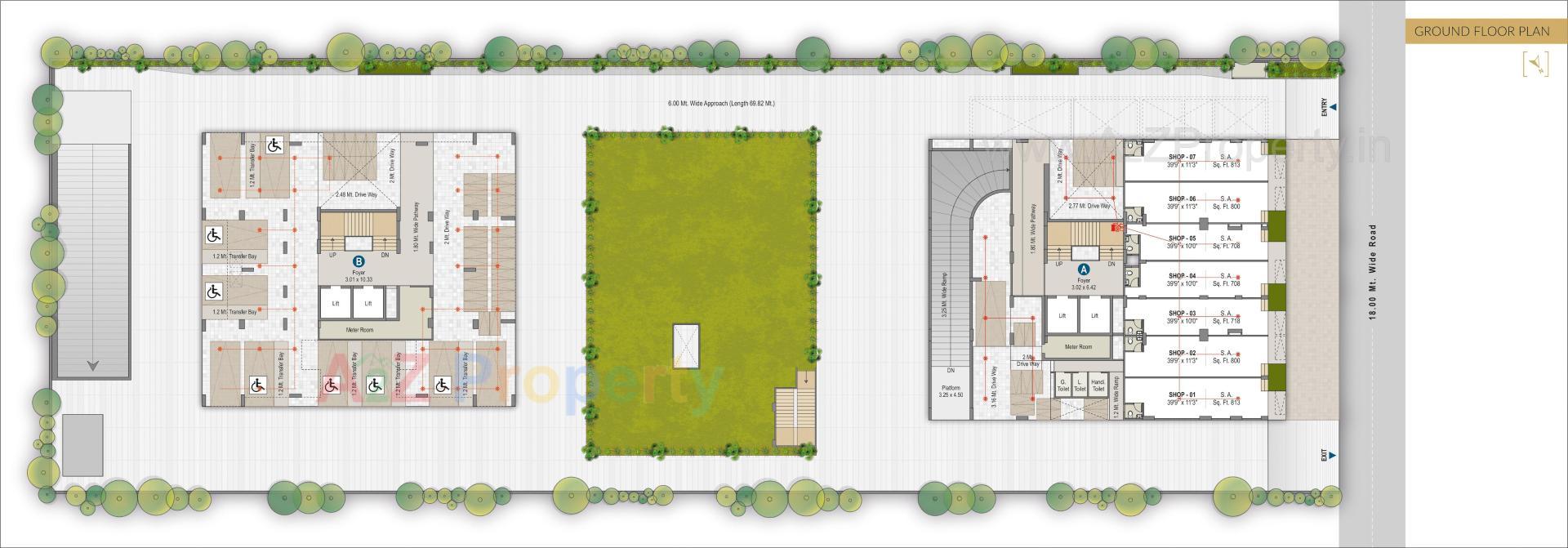 Layout of real estate project Aristo Aalayam located at Gota, Ahmedabad, Gujarat