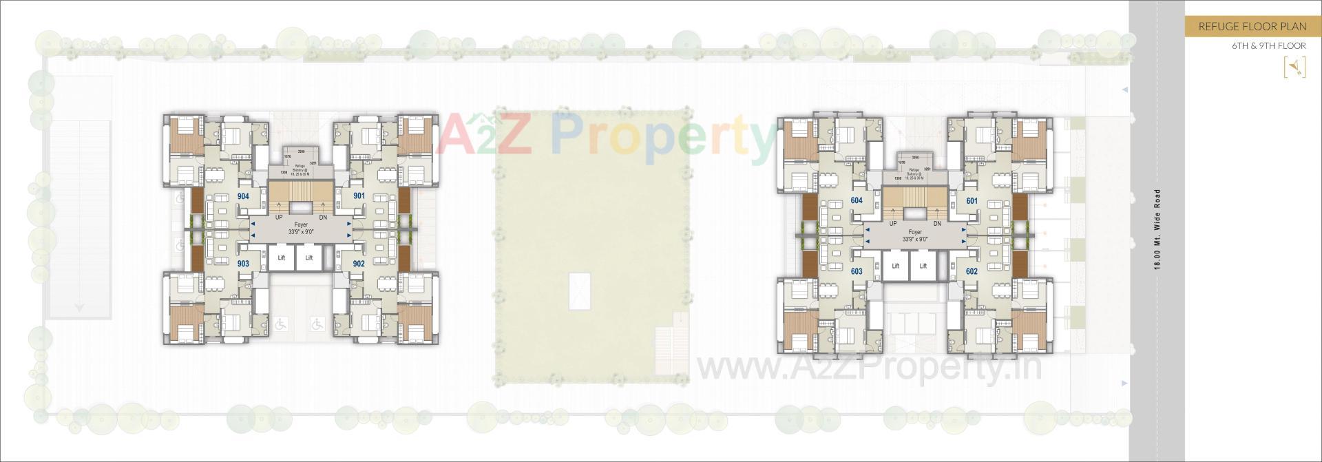 Layout of real estate project Aristo Aalayam located at Gota, Ahmedabad, Gujarat