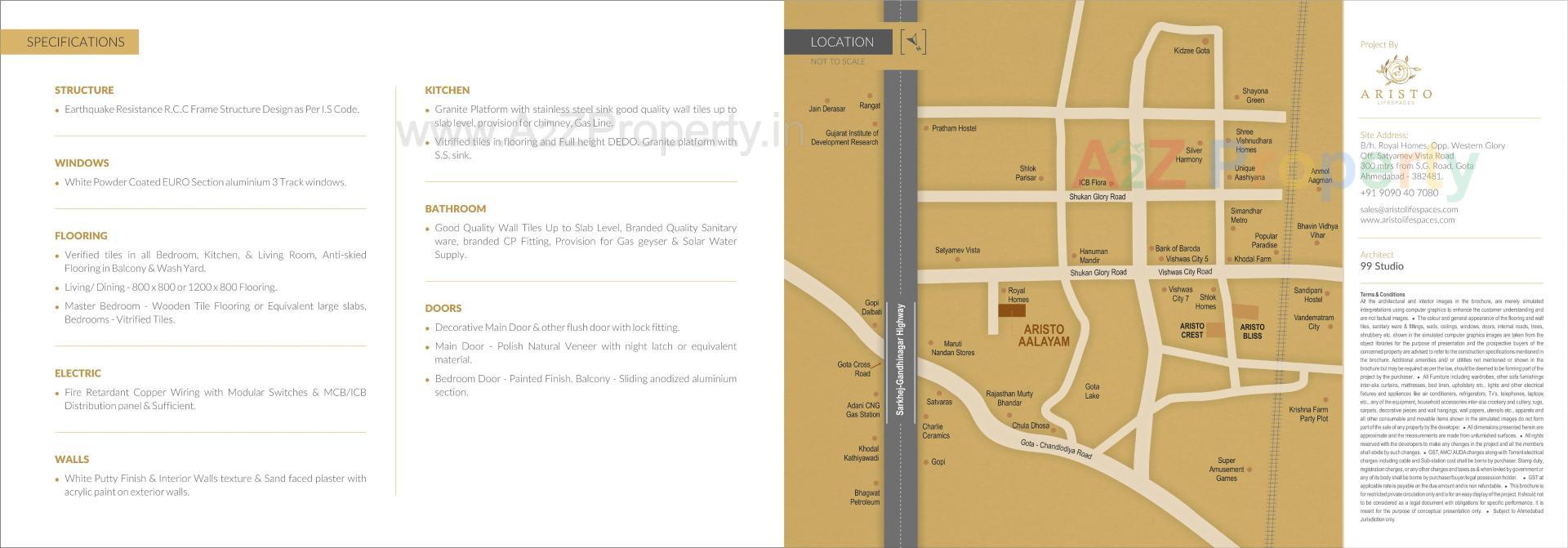  of real estate project Aristo Aalayam located at Gota, Ahmedabad, Gujarat