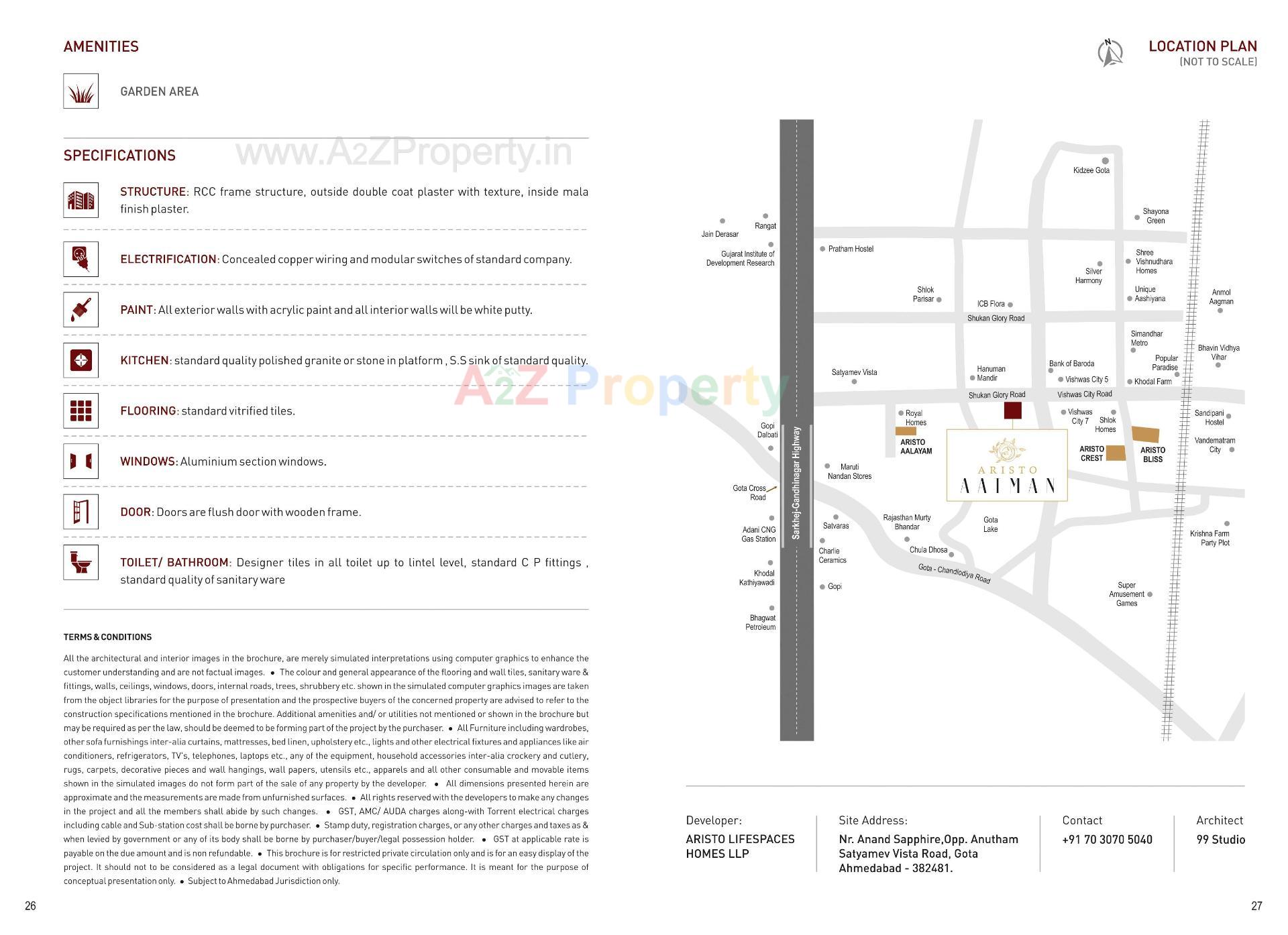  of real estate project Aristo Aatman located at Gota, Ahmedabad, Gujarat
