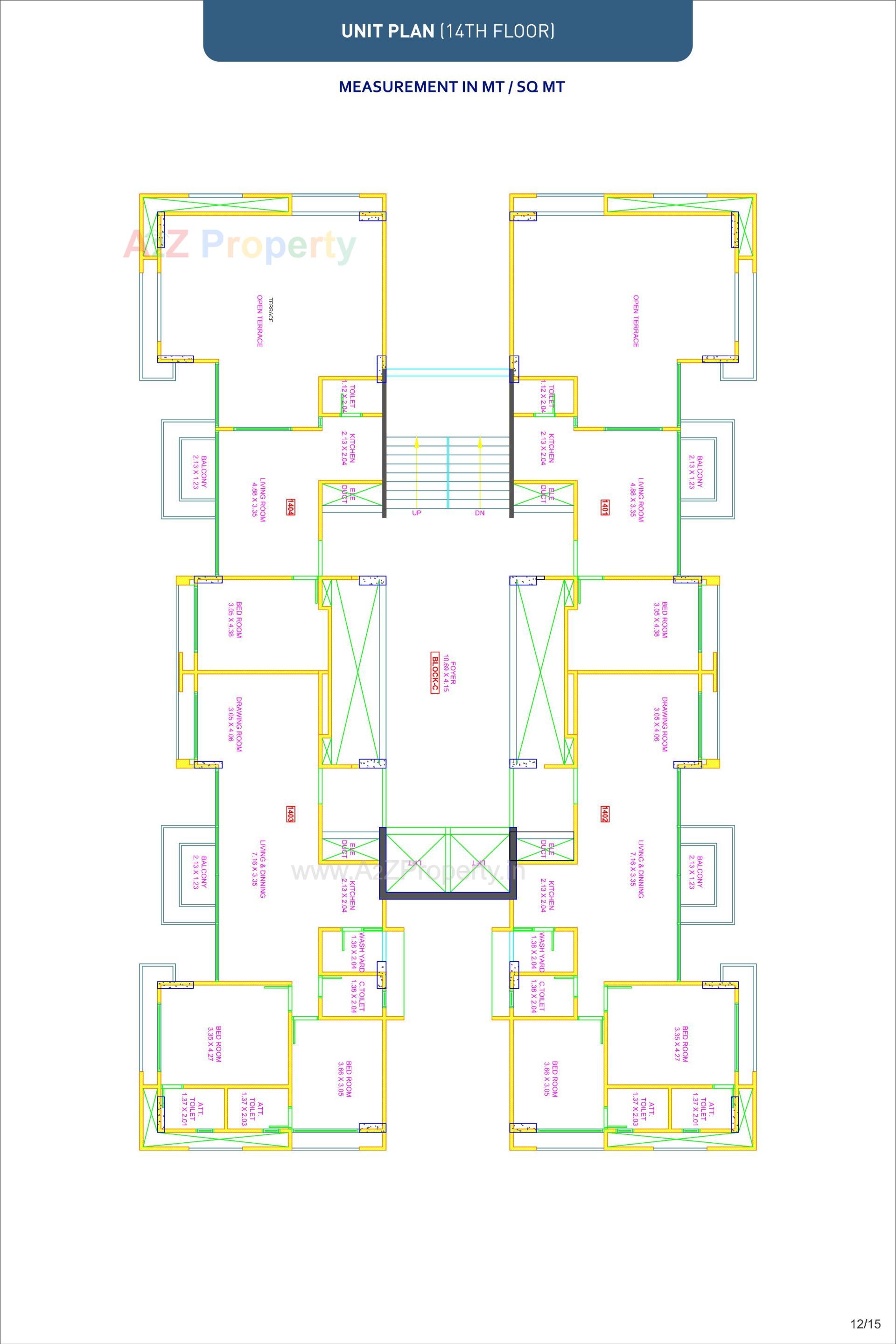 Layout of real estate project Aristo Anandam located at Tragad, Ahmedabad, Gujarat