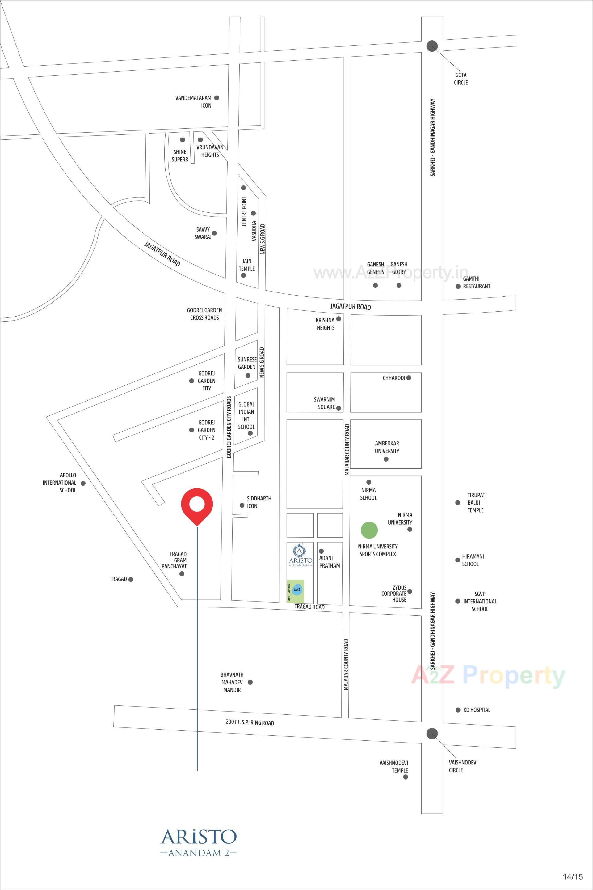  of real estate project Aristo Anandam located at Tragad, Ahmedabad, Gujarat