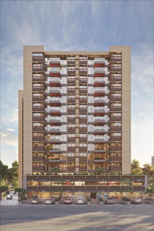 Elevation of real estate project Aristo Anandam located at Tragad, Ahmedabad, Gujarat