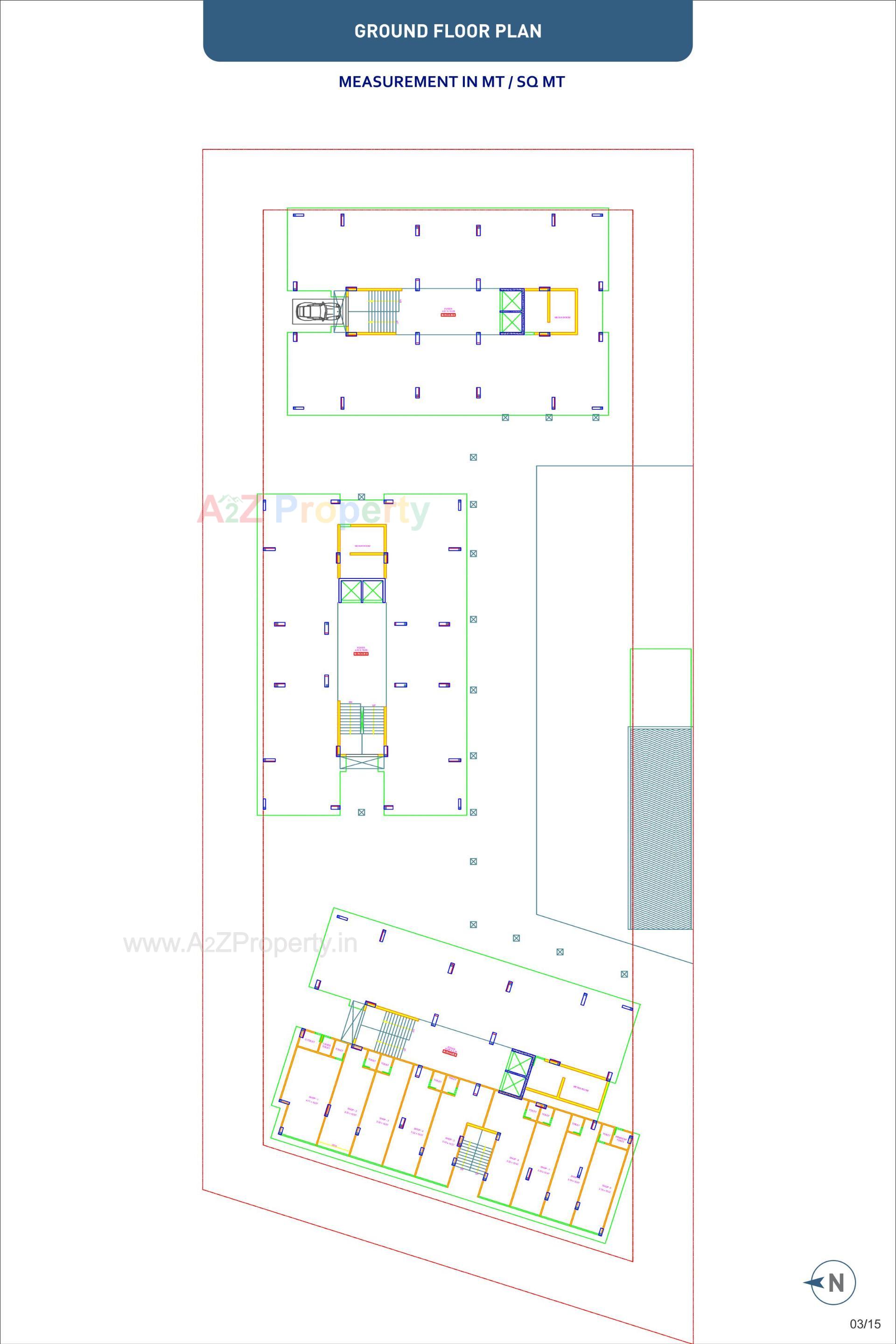 Layout of real estate project Aristo Anandam located at Tragad, Ahmedabad, Gujarat